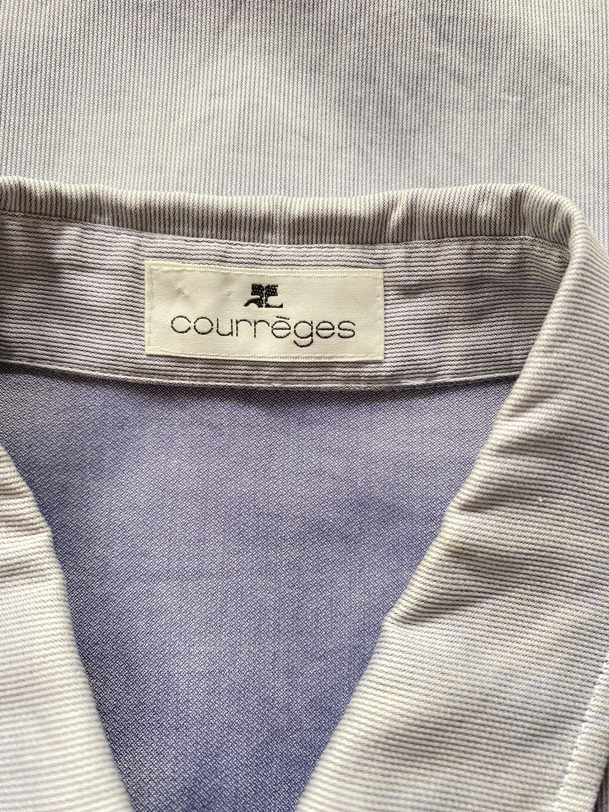 Courreges Courrèges Classic Light Blue Collared Shirt Size S / US 4 / IT 40 - 5 Thumbnail
