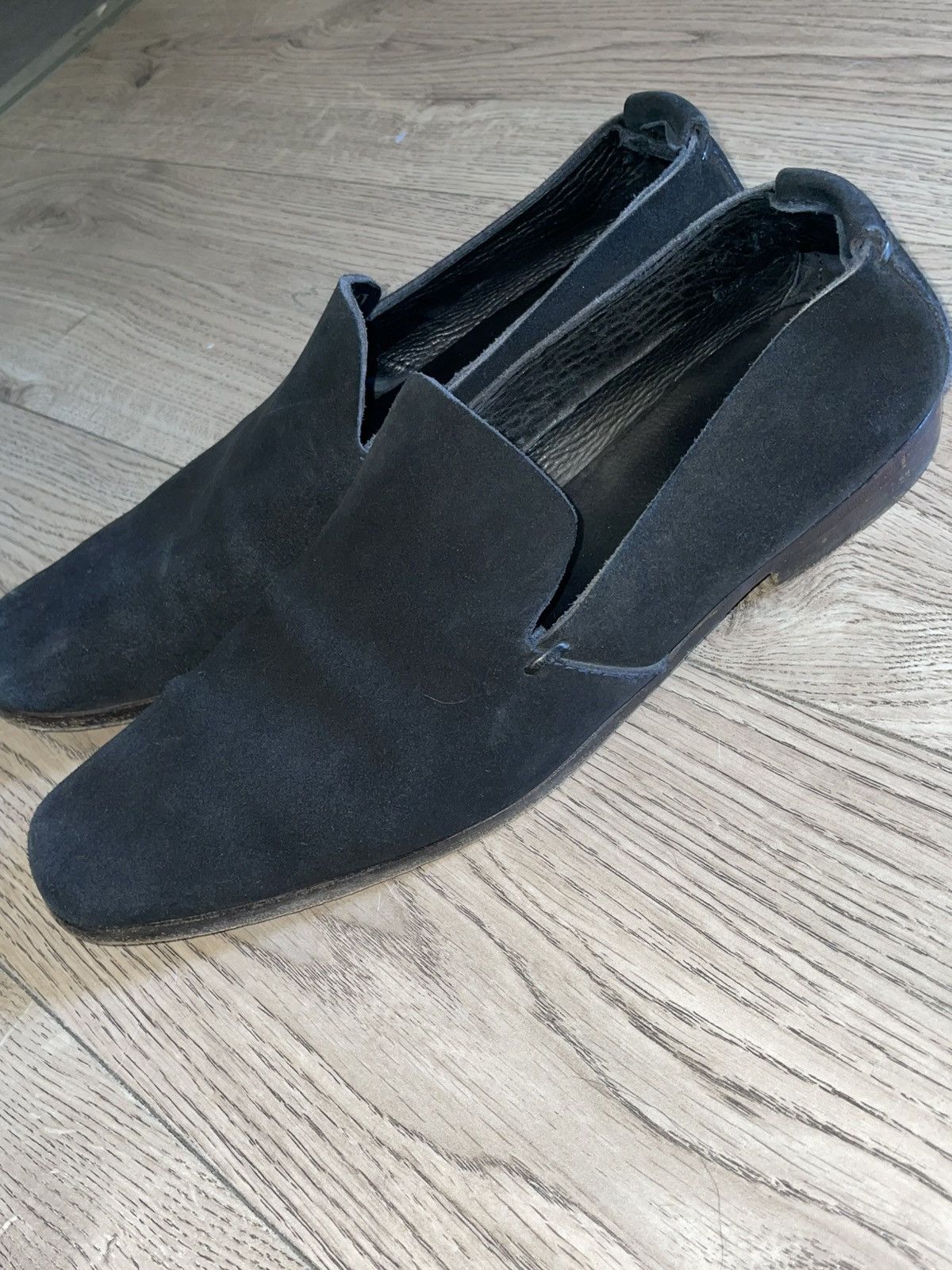 Yves Saint Laurent Ysl rive gauche 2004 suede square toe loafers Size US 11 / EU 44 - 3 Thumbnail