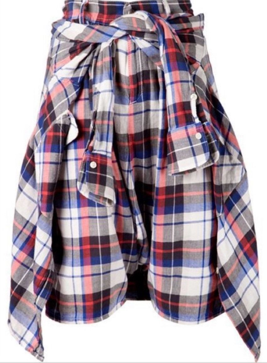 image of R13 Vedder Shorts. 26 in Blue, Women's