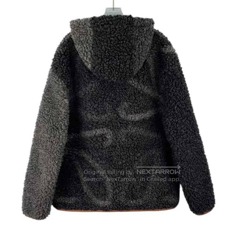 Loewe Loewe Black and grey logo floral hooded drawstring zip lon Size M / US 6-8 / IT 42-44 - 2 Thumbnail