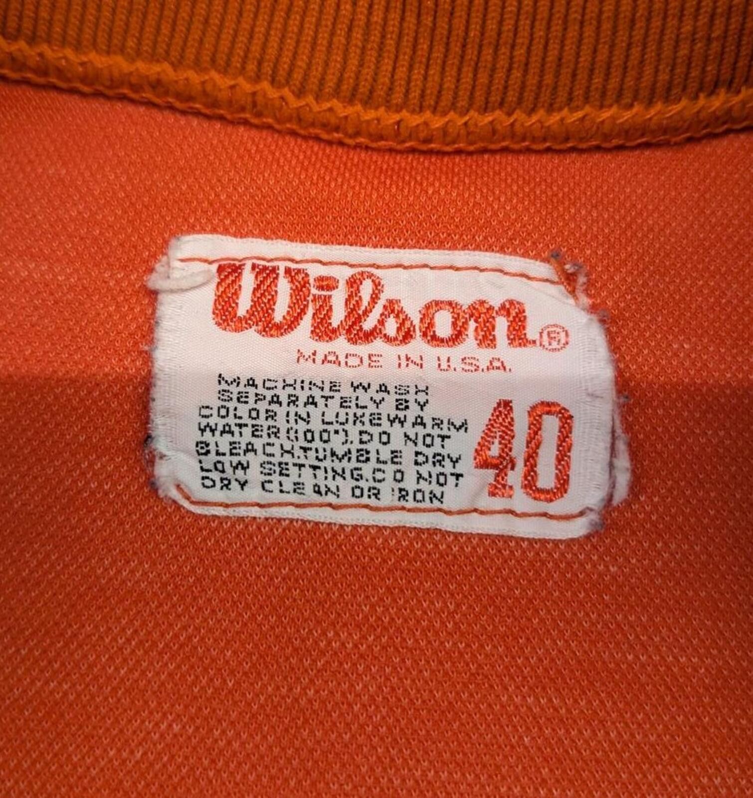 Wilson Vintage 70s Wilson Orange Jackets Made in USA Track Jacket Size US M / EU 48-50 / 2 - 3 Thumbnail