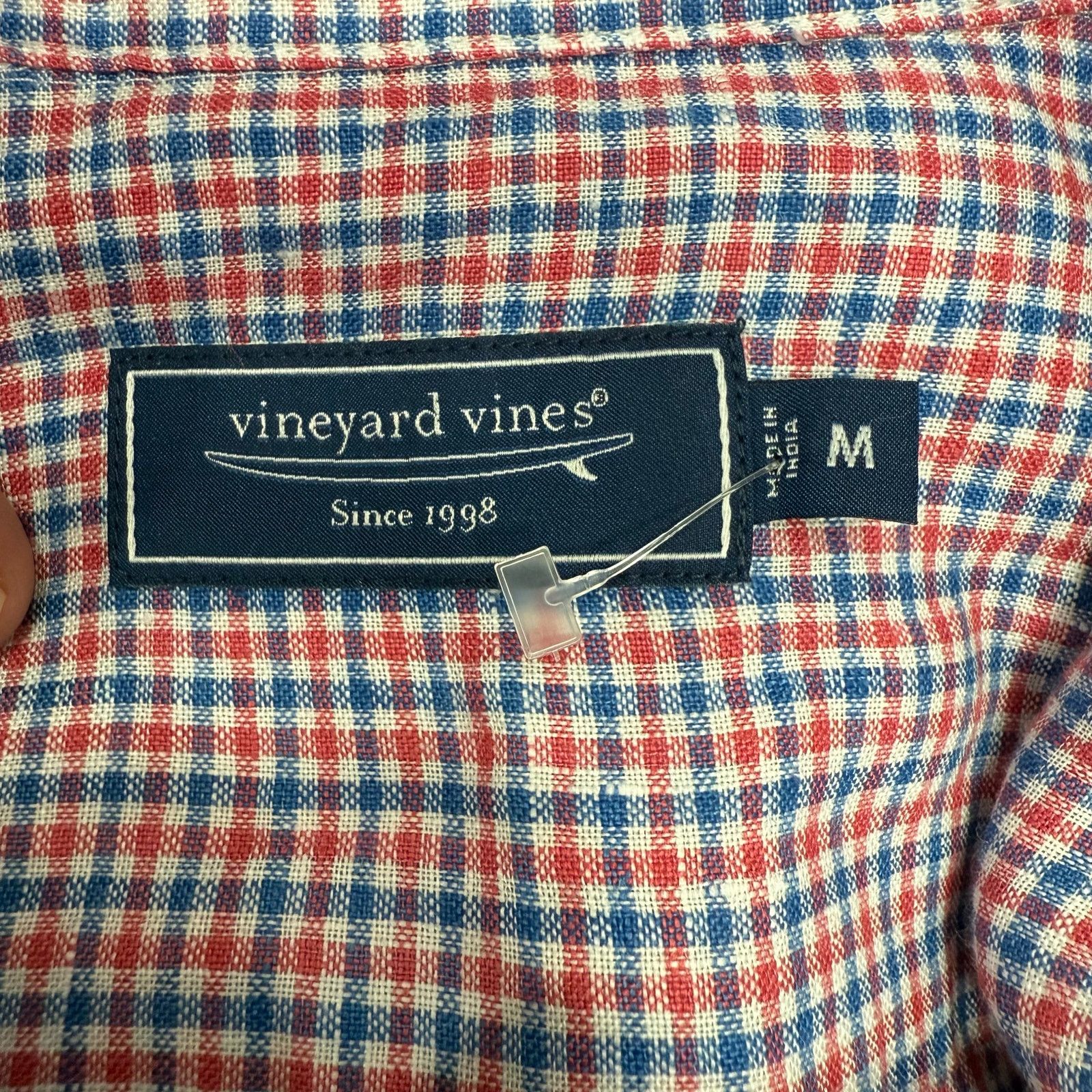 Vineyard Vines Vineyard Vines Men's Shirt sz M 100% Linen Casual #H354 Size US M / EU 48-50 / 2 - 3 Thumbnail