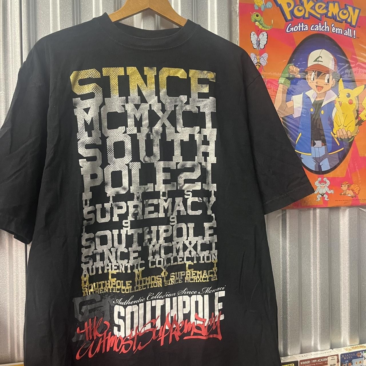 Southpole VTG Y2K South Pole Cyber Grunge Spell Out Graphic T Shirt Size US XXL / EU 58 / 5 - 2 Thumbnail