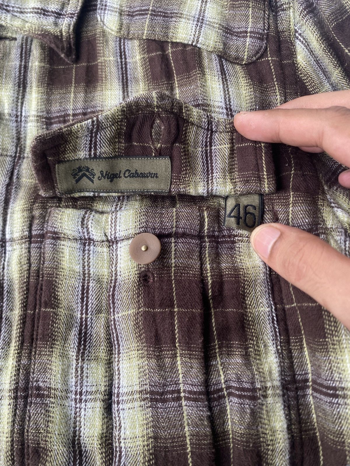 Nigel Cabourn Nigel Cabourn Reversible Flannel Plaid Pattern Shirt Size US S / EU 44-46 / 1 - 17 Thumbnail