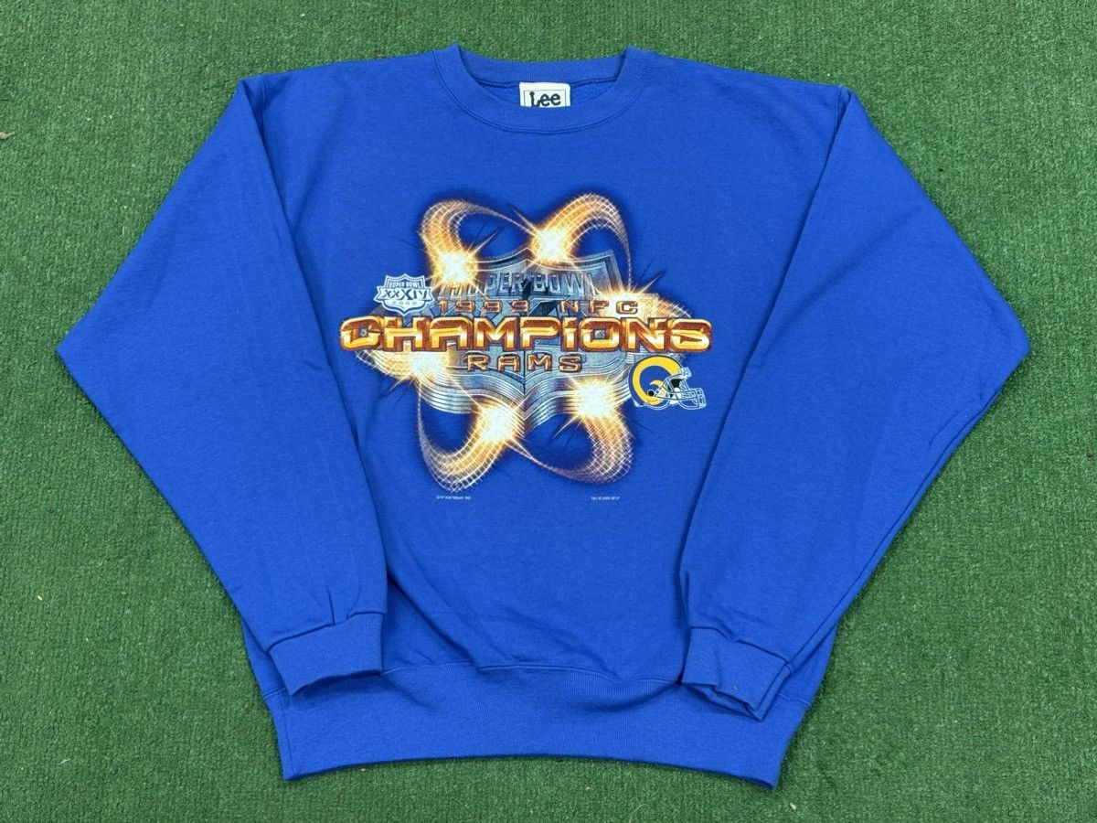 Lee Vintage St Louis Rams Super Bowl XXXIV Crewneck Sweatshirt Size US L / EU 52-54 / 3 - 1 Thumbnail