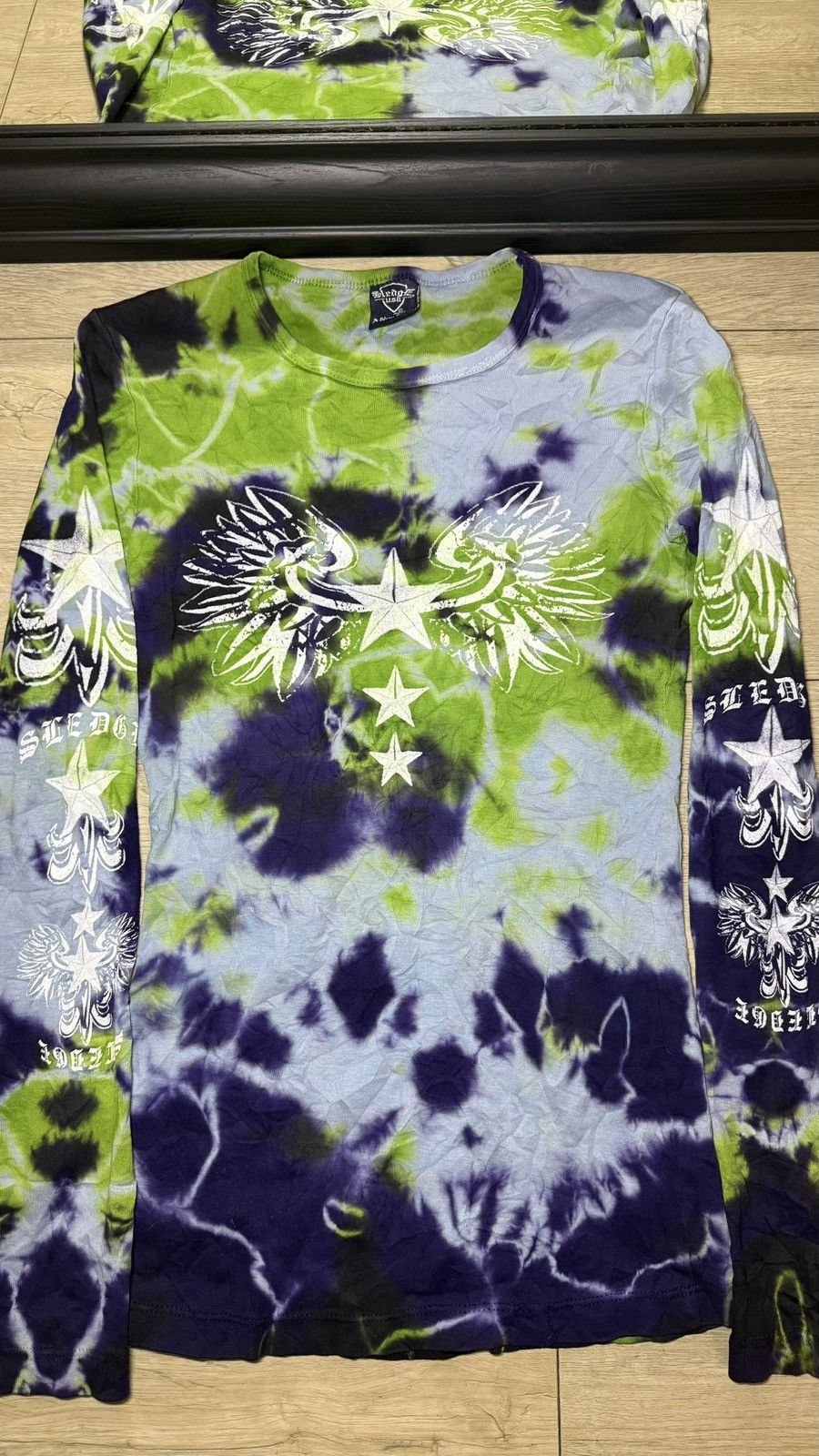 Ed Hardy Vintage / Y2K Sledge USA Tie Dye Star And Wings Long Sleeve Size M / US 6-8 / IT 42-44 - 5 Thumbnail