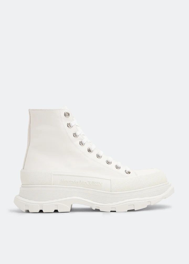 Alexander McQueen o1w1db10925 Tread Slick Boot in White Size US 7 / IT 37 - 2 Thumbnail
