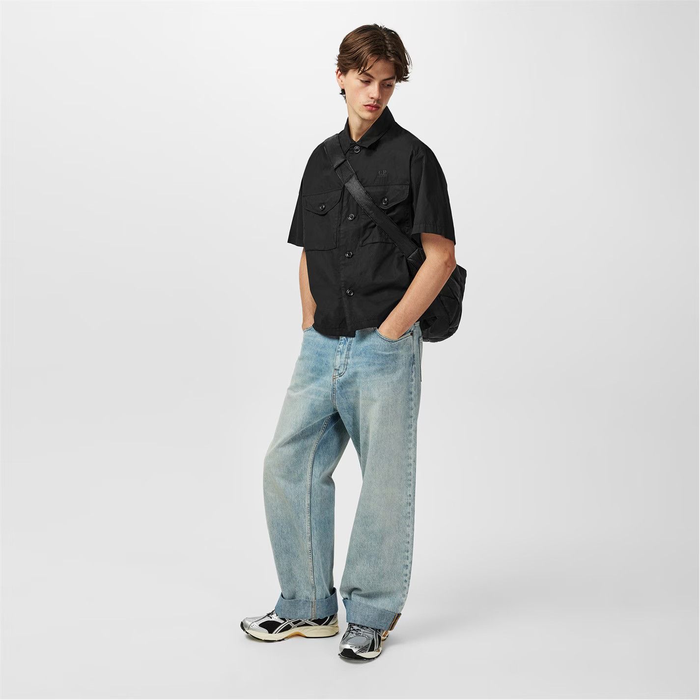 C.P. Company o1g2r1mq0426 Short Sleeve Shirt in Black Size US S / EU 44-46 / 1 - 5 Thumbnail