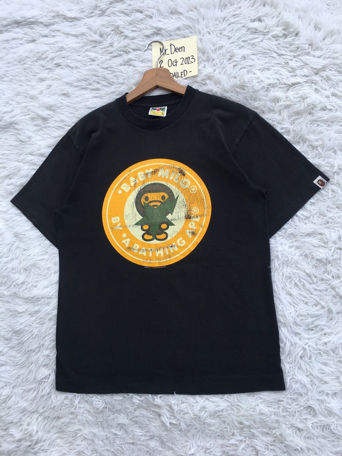 Bape Rare Vintage SS2008 Baby Milo Sta T shirt Size US M / EU 48-50 / 2 - 2 Thumbnail