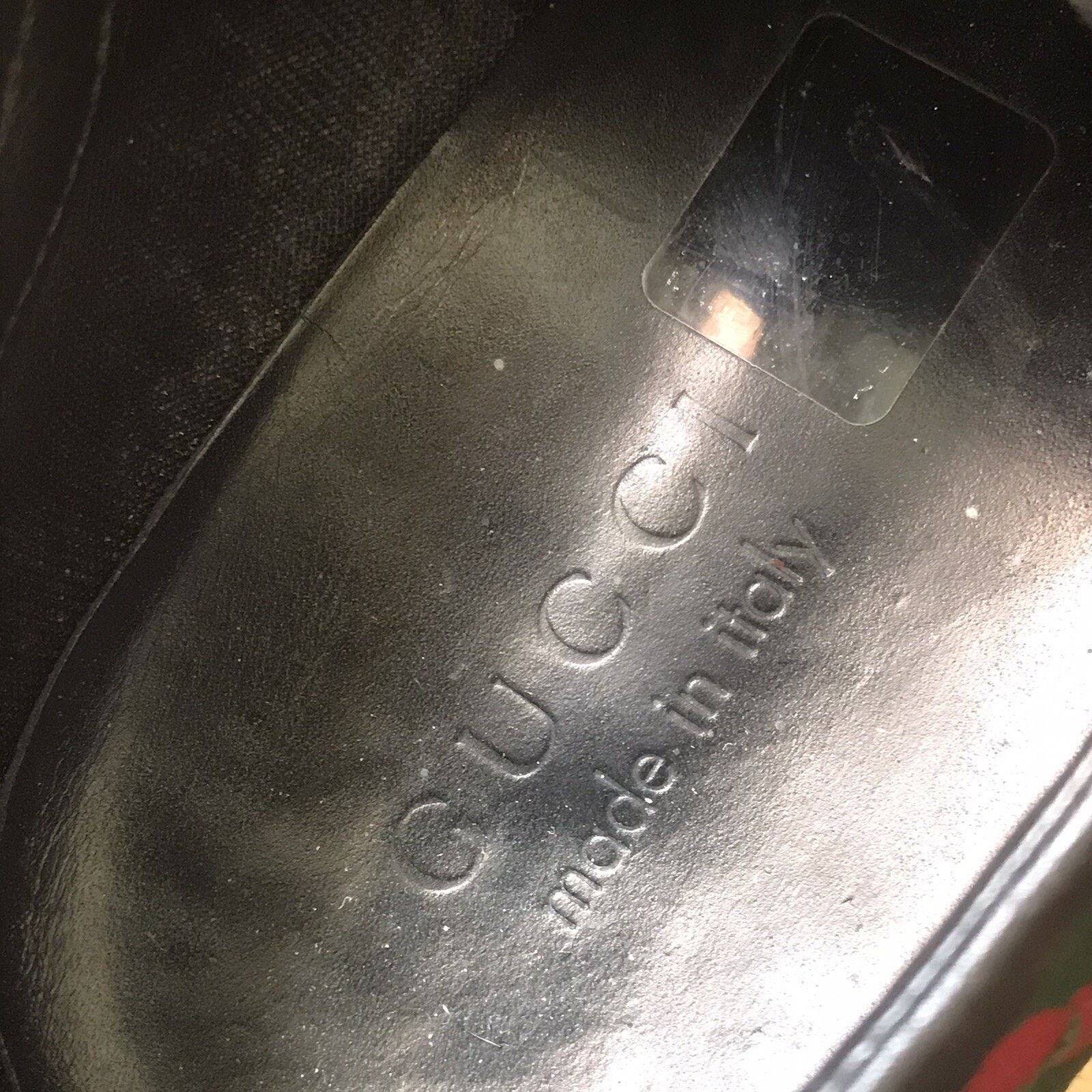 Gucci GUCCI Sneakers Black Leather Low Top CANVA Made in Italy Size US 8 / EU 41 - 9 Thumbnail