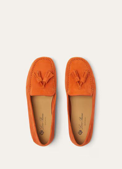 Loro Piana o1srvl11e0725 Dot Sole Walk Loafers in Orange Size US 8 / IT 38 - 6 Thumbnail