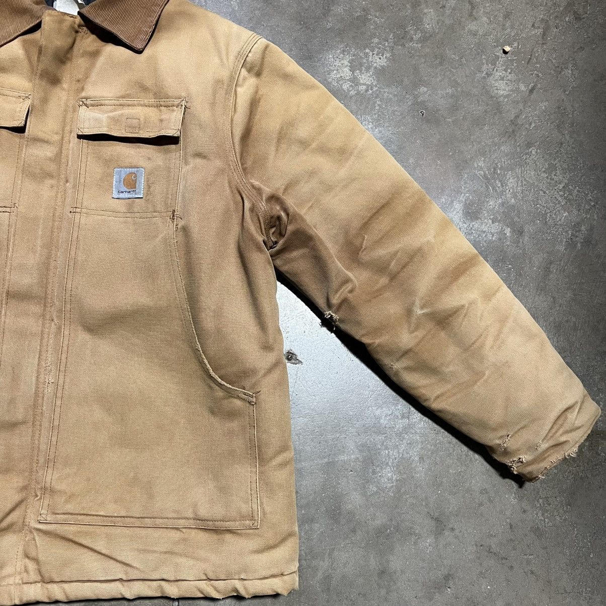 Vintage 90s Carhartt Arctic Jacket Chore Barn Coat Corduroy main image 2