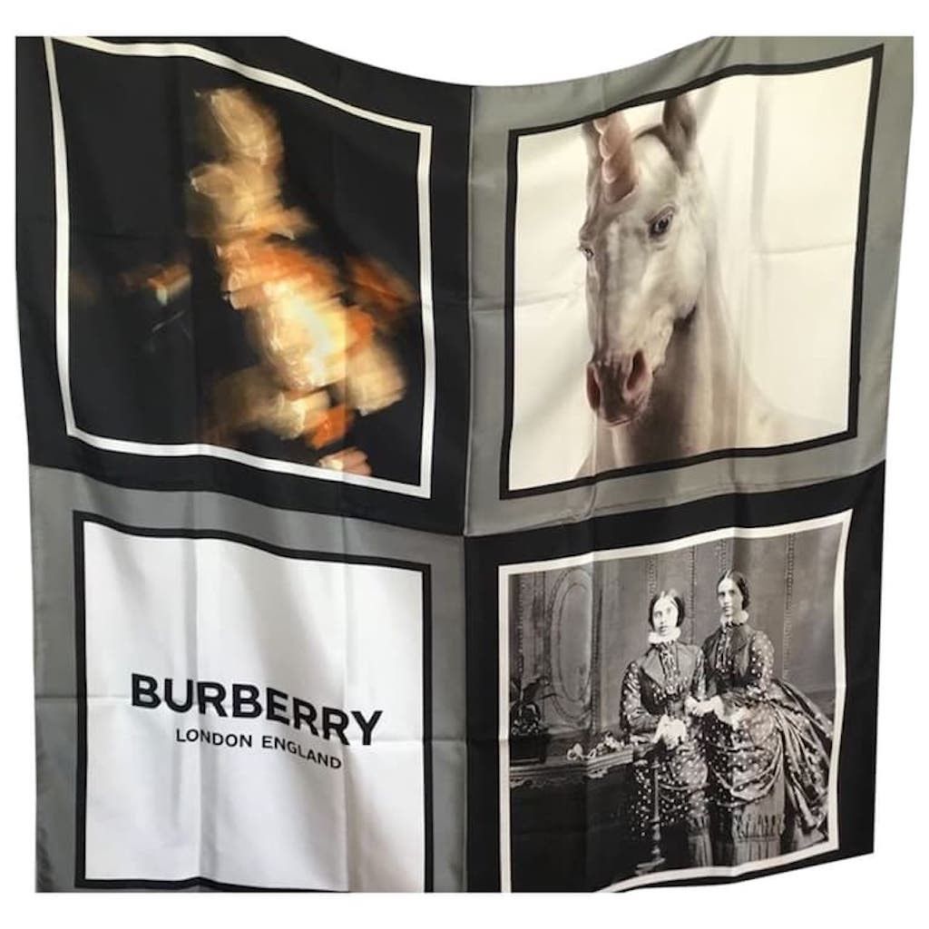 image of Burberry New Silk Stole, Women's