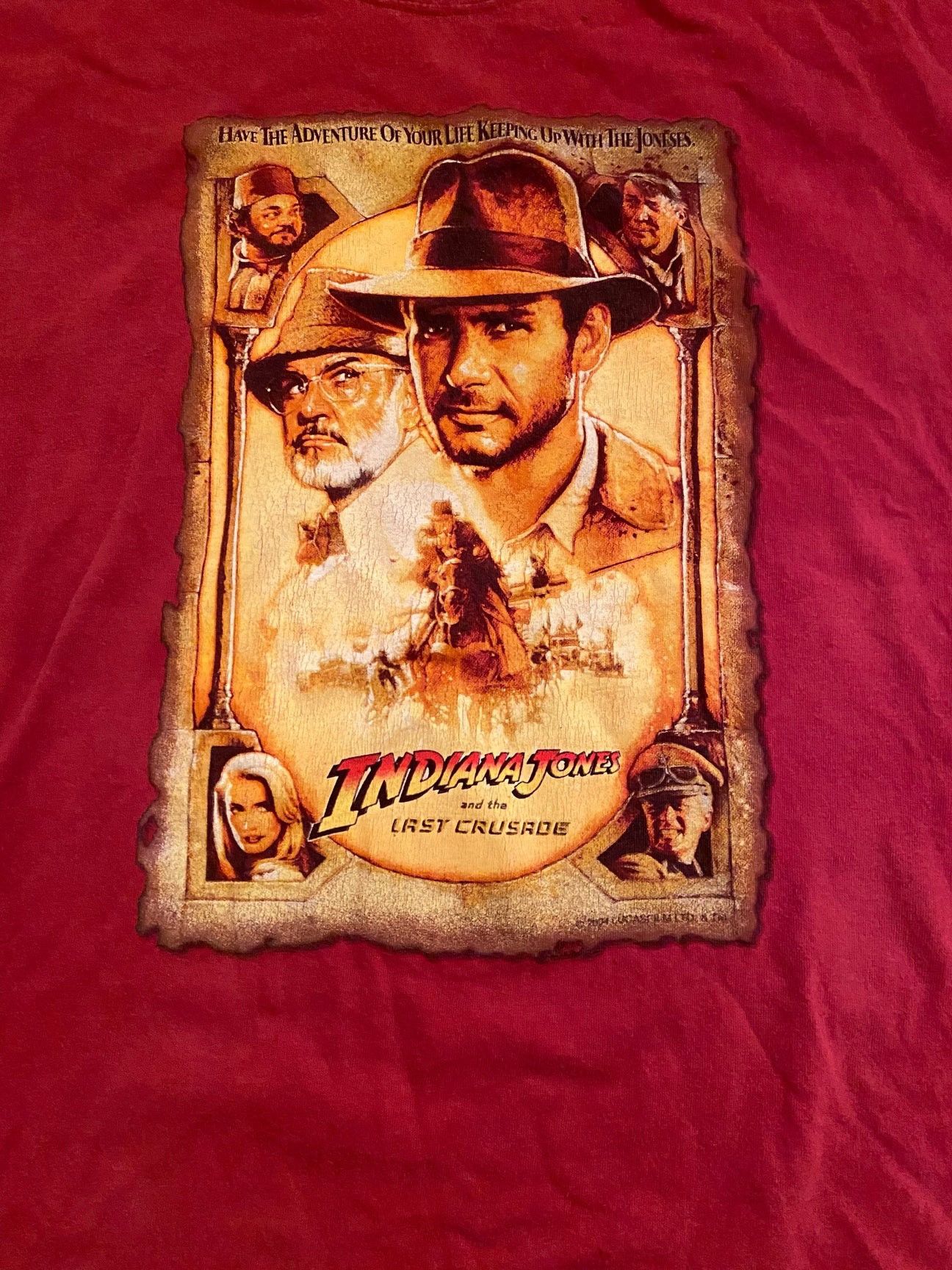 Vintage Y2K Indiana Jones and the Last Crusade Disney T-shirt Large Size US XL / EU 56 / 4 - 1 Thumbnail