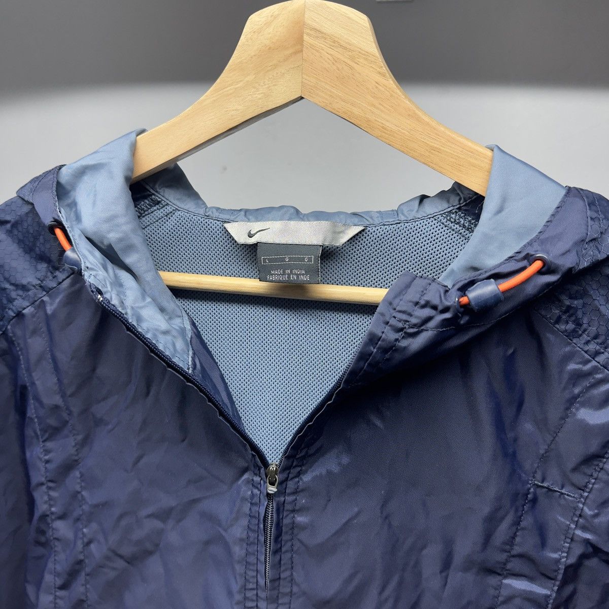 Vintage Vintage Nike Half Zip Windbreaker Anorak Navy Blue Size US L / EU 52-54 / 3 - 4 Thumbnail