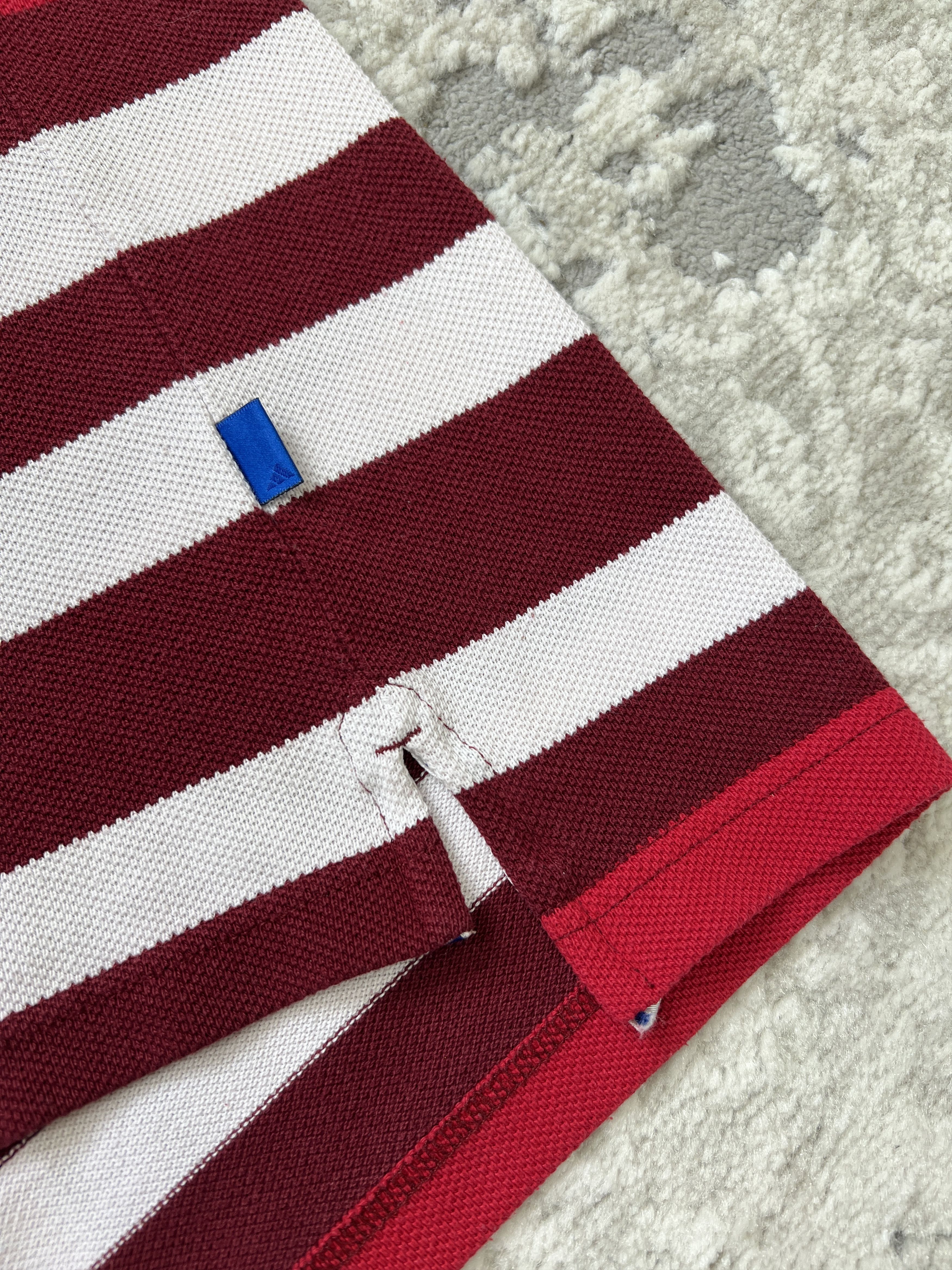 Adidas Vintage Adidas Striped Polo Shirt - Corporate Logo Line Size US S / EU 44-46 / 1 - 6 Thumbnail