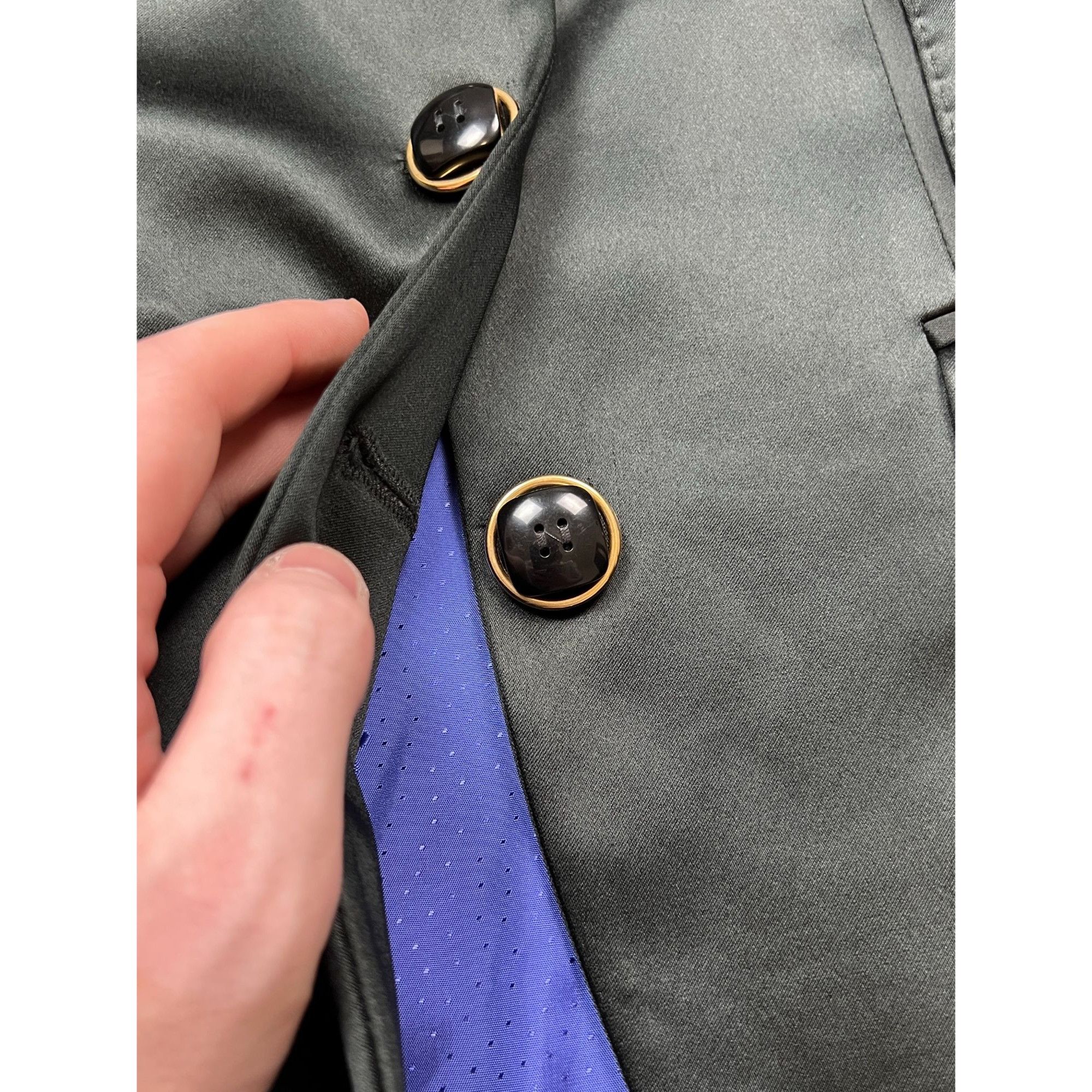 Dolce & Gabbana Dolce & Gabbana Satin Blazer (Y0156) Size S / US 4 / IT 40 - 4 Thumbnail