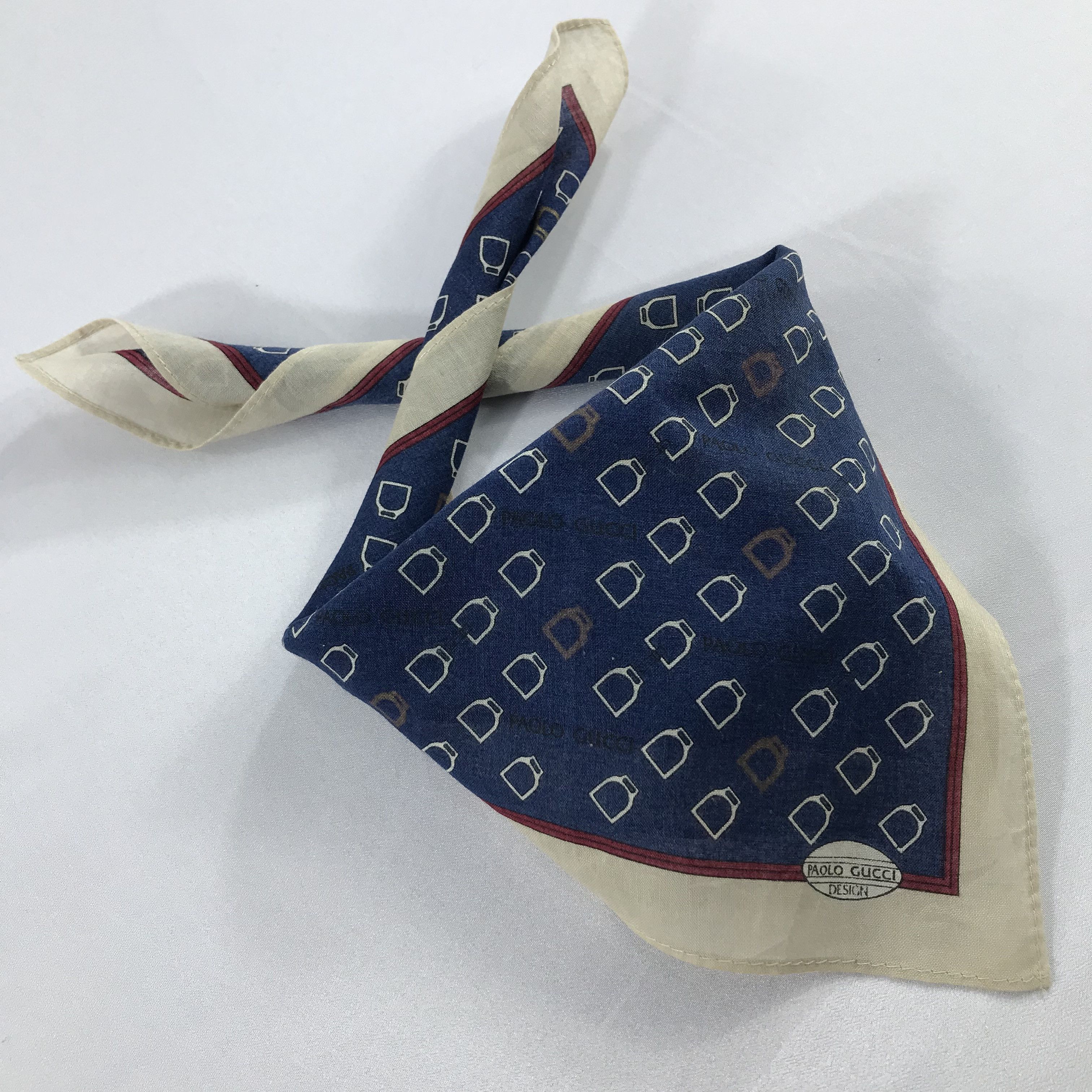 Paolo Gucci × Vintage Paolo Gucci Bandana / Handkerchief / Neckerchief - S1943 Size ONE SIZE - 4 Thumbnail