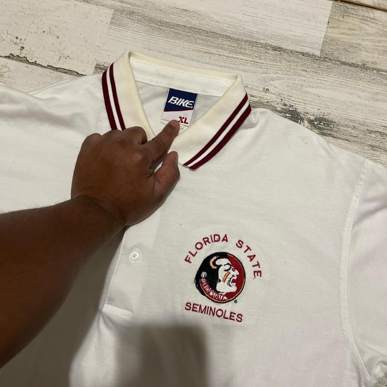 NCAA Vintage Florida State University FSU Seminoles Polo XL Size US XL / EU 56 / 4 - 4 Thumbnail