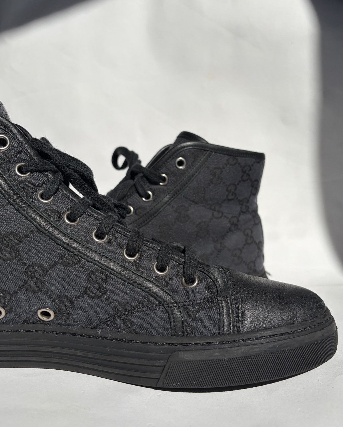 Gucci Gucci GG Monogram High-top Sneakers Size US 8 / EU 41 - 10 Thumbnail