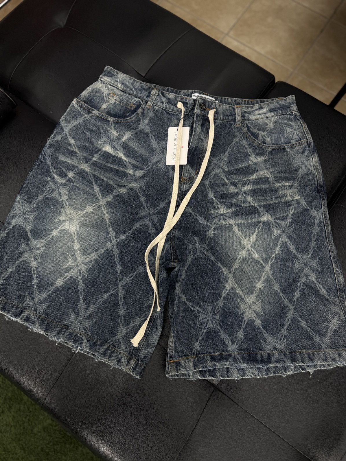 Vale Valley Wire Blue Jean Shorts Size 36 (NEW) Size US 36 / EU 52 - 4 Thumbnail