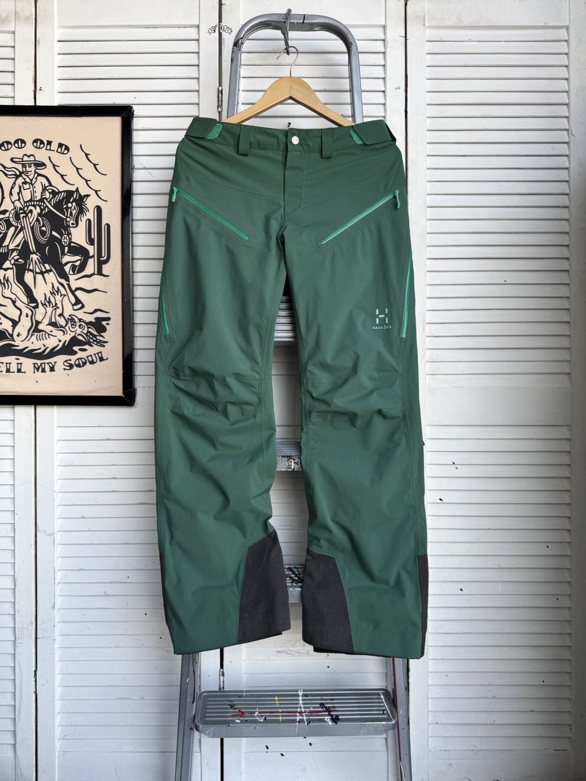 Haglofs Haglöfs Khione Pant Women Gore-Tex Green S Size 28" / US 6 / IT 42 - 2 Thumbnail
