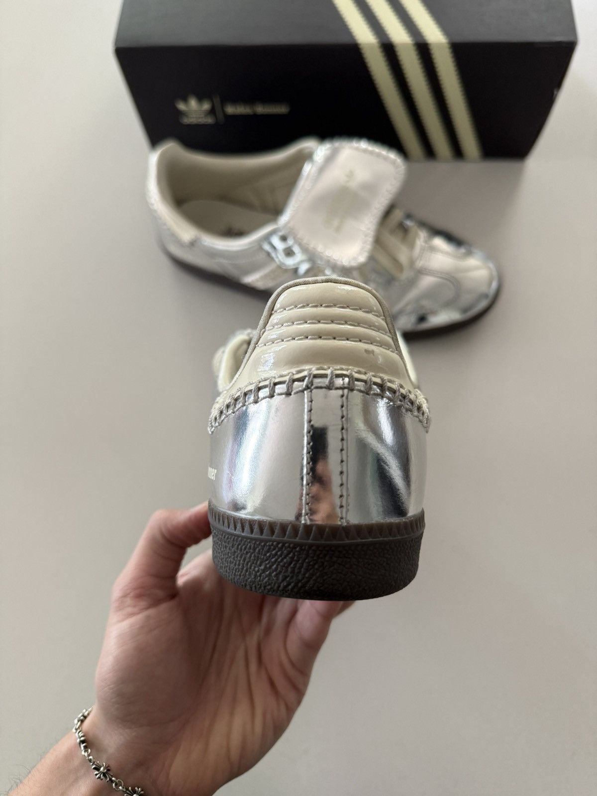Adidas × Wales Bonner Wales Bonner ‘Silver Metallic’ Adidas Samba Size US 8 / EU 41 - 7 Thumbnail
