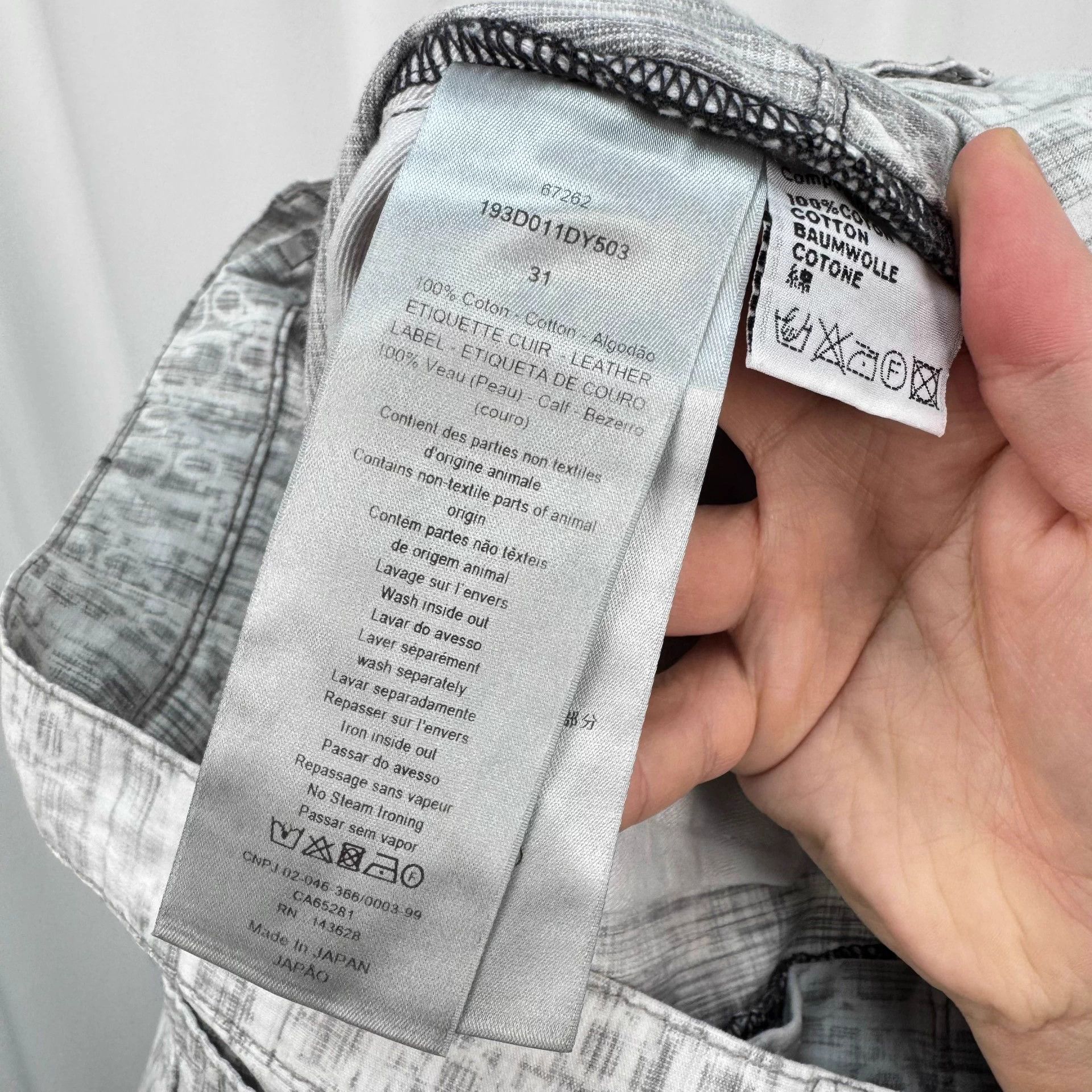 Dior Dior Gray Oblique All Over Print Denim Pants W31 99 New Size US 31 - 6 Thumbnail