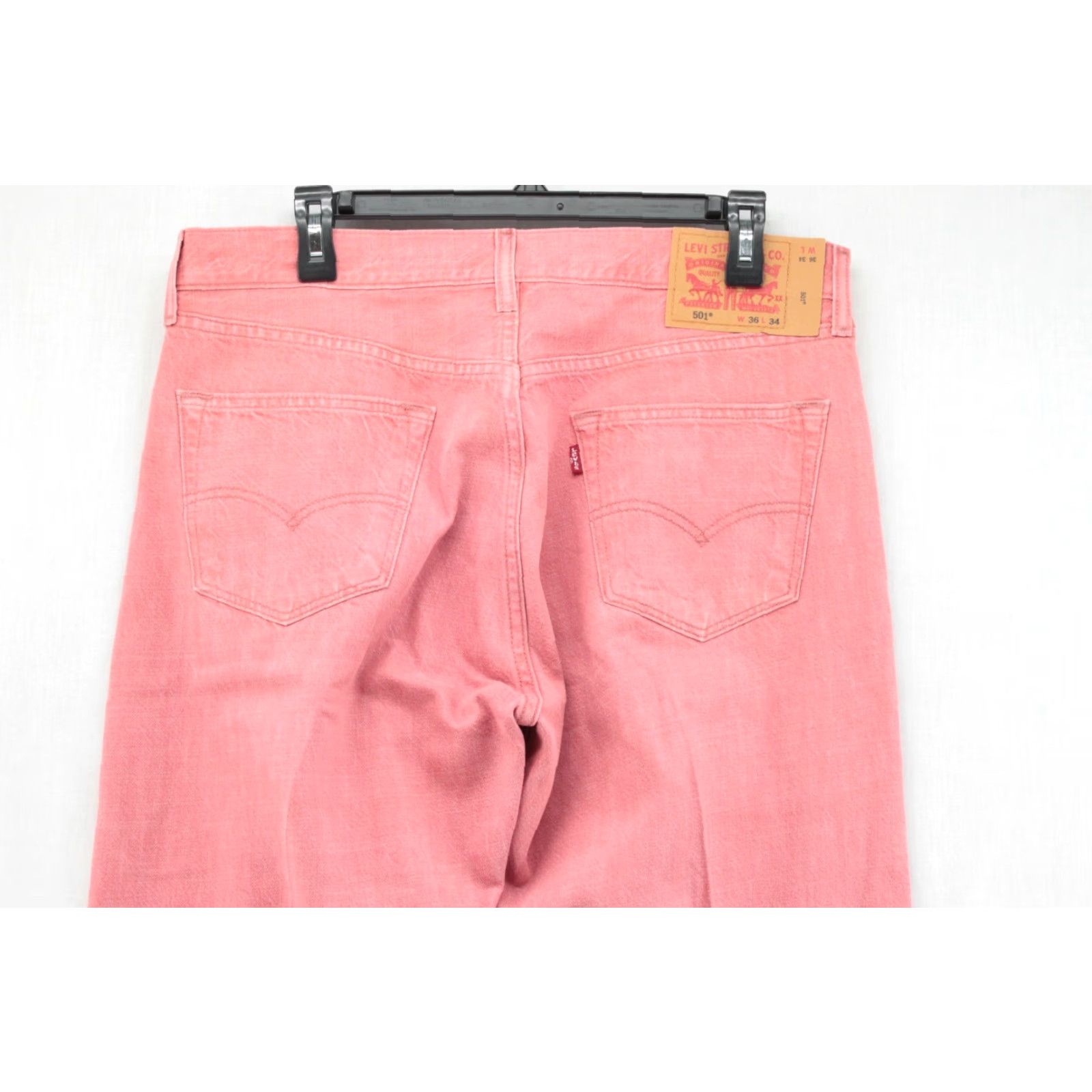 Levi's Levi's 501 Jeans Men 34x32 Button Fly Red White Oak Cone Denim Cotton 5-Pocket Straight Regular Mens Size US 34 / EU 50 - 7 Thumbnail
