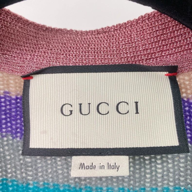 Gucci Gucci Rainbow cashmere wool knitted cardigan coat Size S / US 4 / IT 40 - 5 Thumbnail