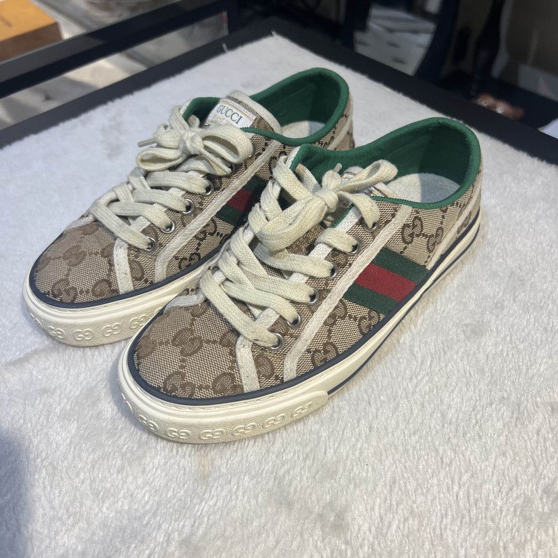 Gucci Gucci Tennis 1977 Canvas Low-Top Sneakers Size US 5.5 / EU 38 - 1 Thumbnail