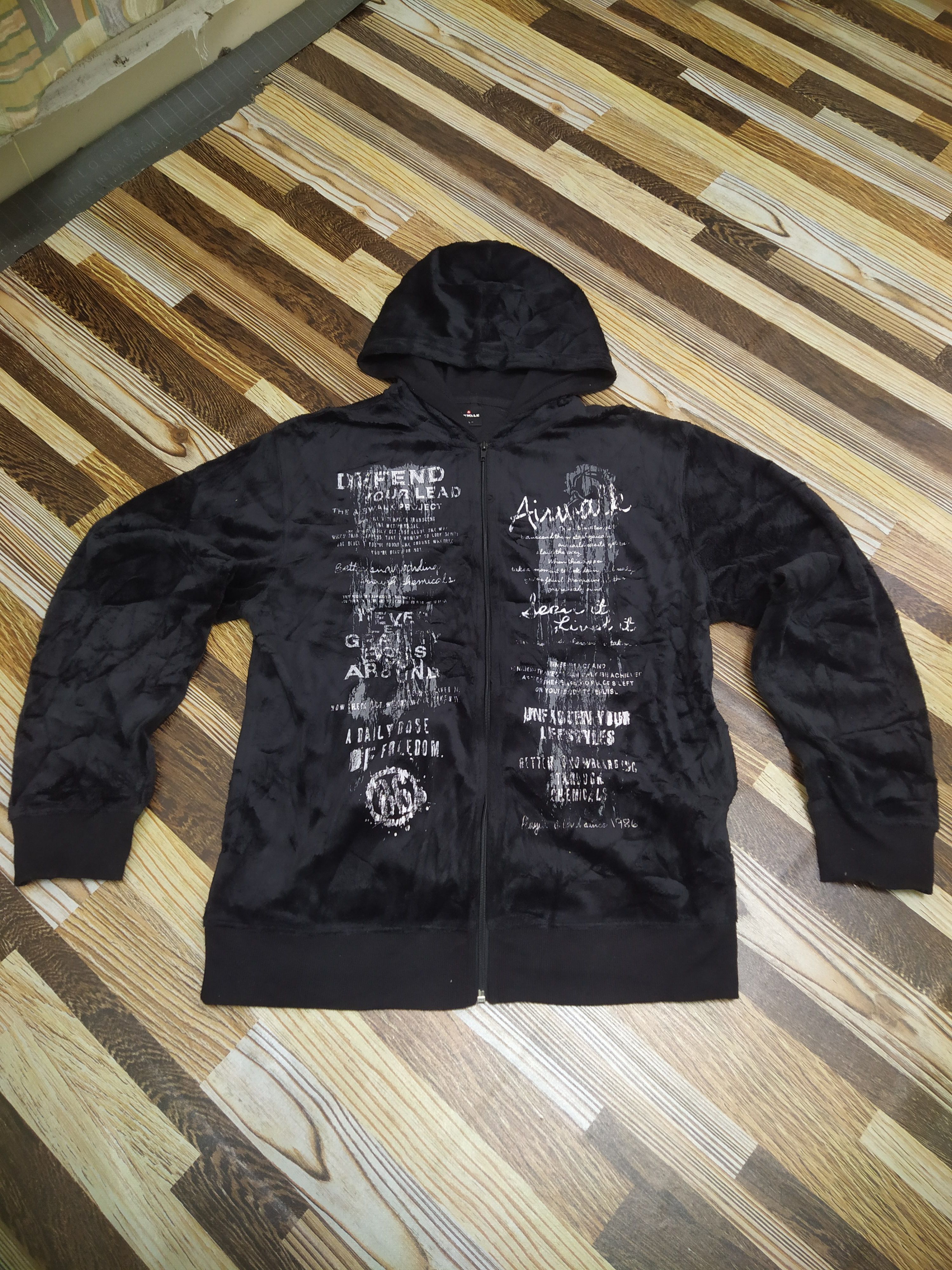 Airwalk Airwalk "The Airwalk Project" Graphic Fleece Zip-Up Hoodie Size US L / EU 52-54 / 3 - 9 Thumbnail