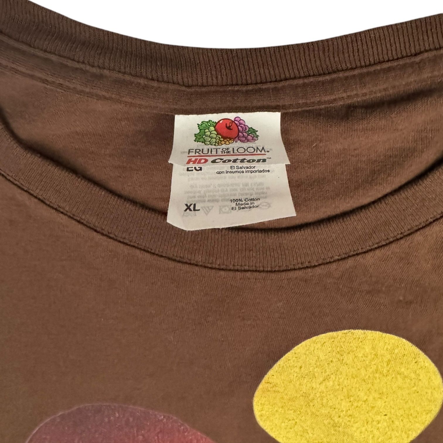 Fruit Of The Loom T Shirt Elephants with Stylized Mountain Sun Earth Tones XL Size US XL / EU 56 / 4 - 5 Thumbnail