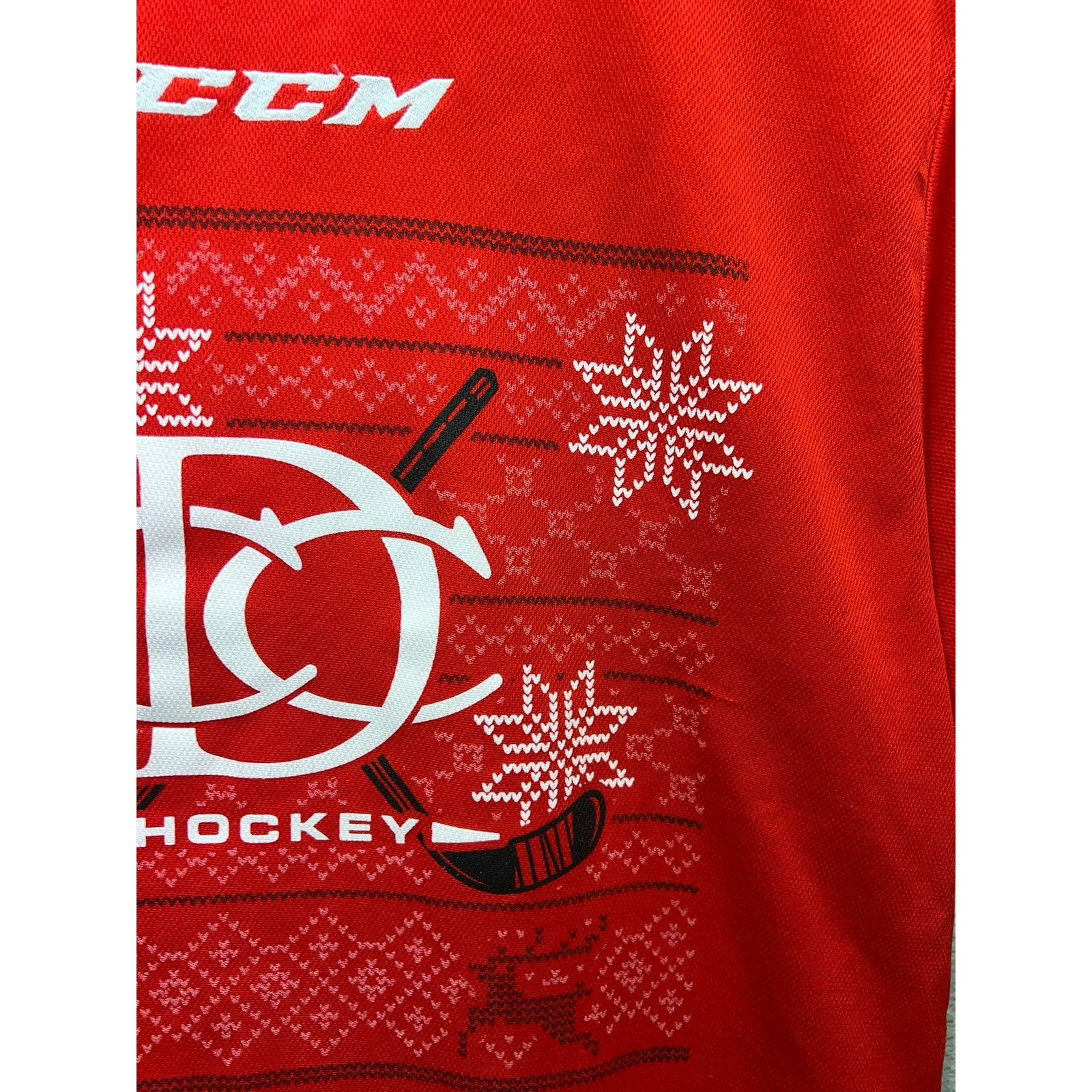 Ccm CCM Hockey Red Jersey Top Christmas Winter Y2K Small Size US S / EU 44-46 / 1 - 3 Thumbnail