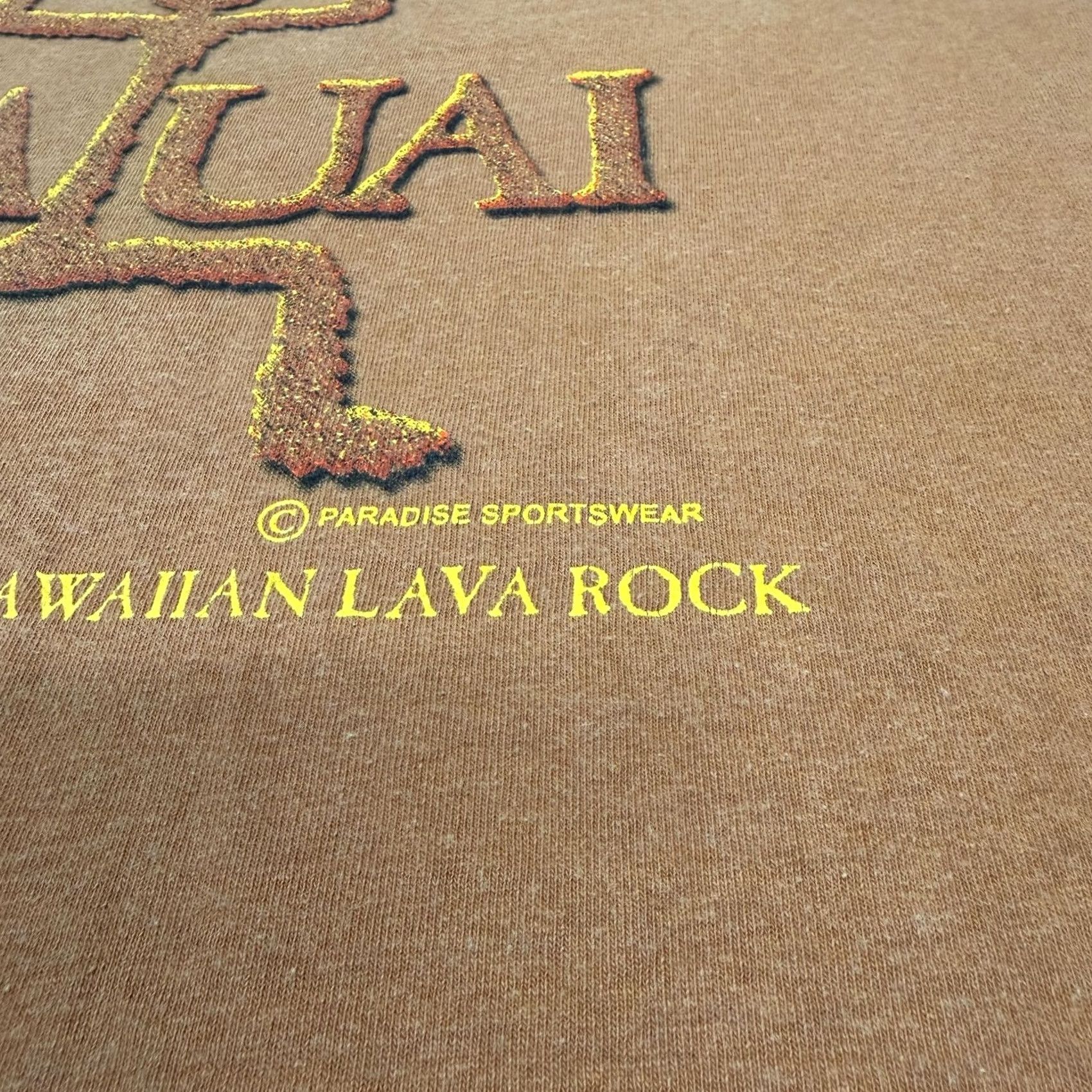Gildan Gildan Kauai Hawaiian Shirt Mens Large Brown Lava Rock Souvenir Tee Hawaii Size US L / EU 52-54 / 3 - 2 Thumbnail