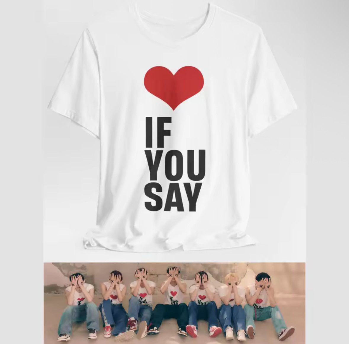 Japanese Brand Streetwear Live If You Say Kpop Boy Hip Hop T-Shirt Size L / US 10 / IT 46 - 1 Thumbnail