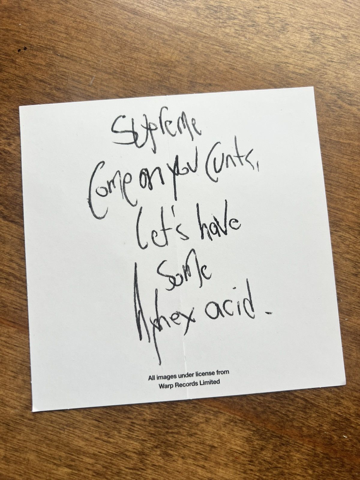 Supreme Supreme Aphex Twin Windowlicker Sticker Size ONE SIZE - 2 Thumbnail