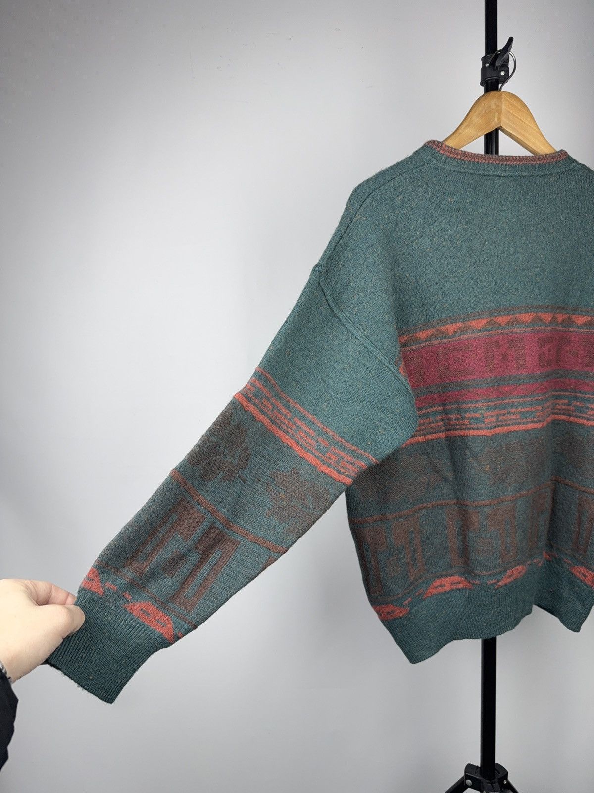 Japanese Brand ⚡️Vintage Retro Japanese Art of M Abstract Knit Sweater 90s Size US S / EU 44-46 / 1 - 12 Thumbnail