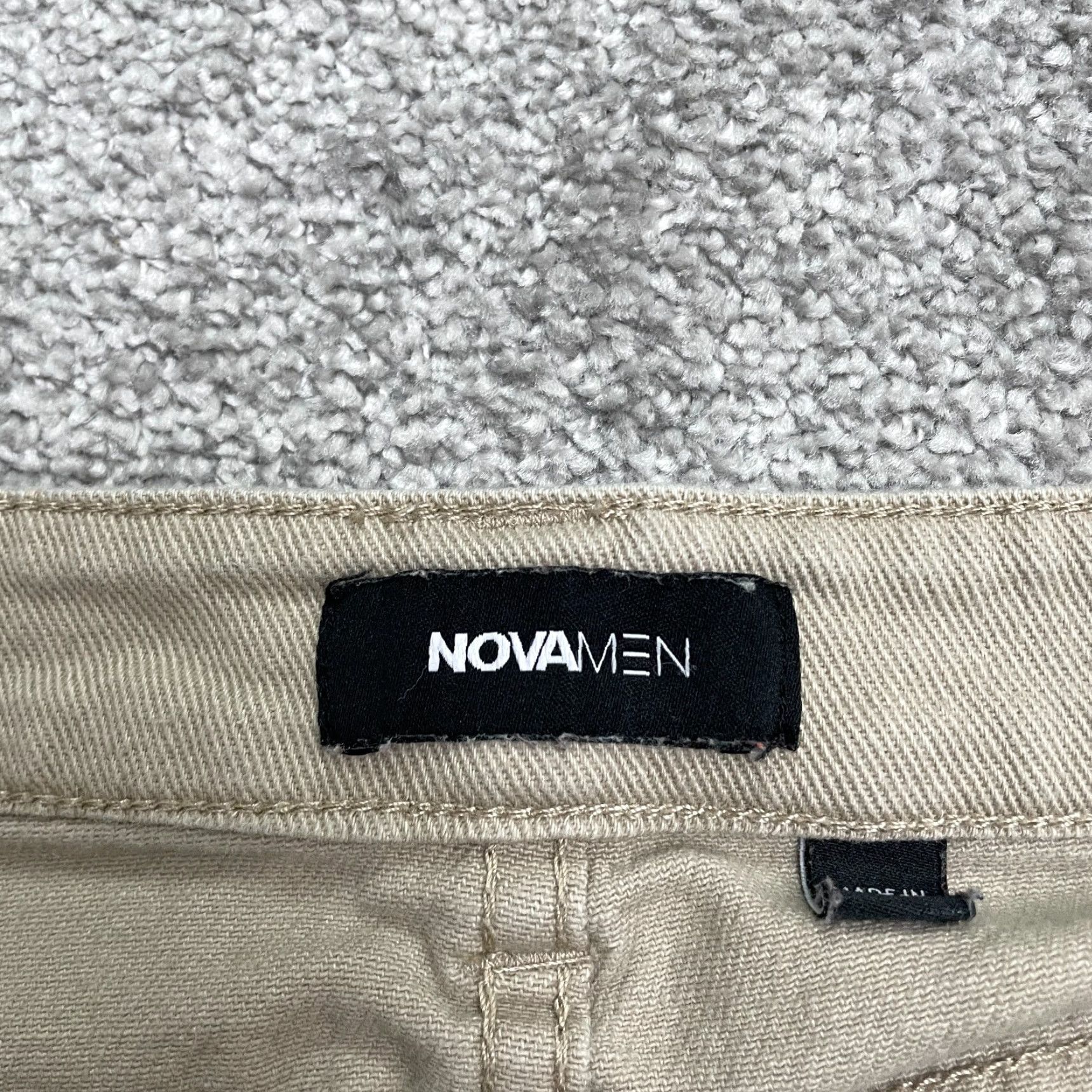 Denime Nova Jeans Mens 38 Skinny Denim Mid Rise 5-Pocket Brown Khaki Cotton Blend Stretch Casual 32.5 Inseam Regular Rise City USA Designer NOVA Size US 38 / EU 54 - 4 Thumbnail