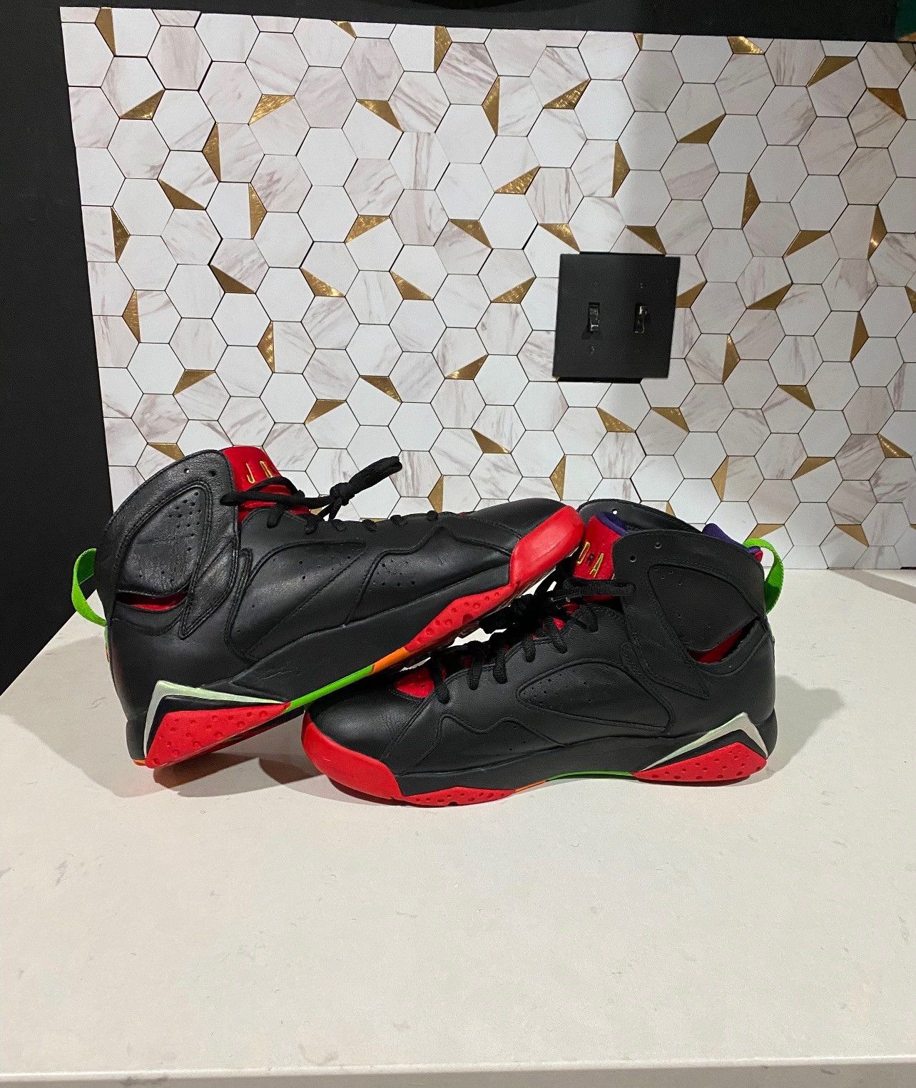Jordan Brand × Nike Air Jordan 7 Retro Marvin the Martian Size US 11.5 / EU 44-45 - 2 Thumbnail