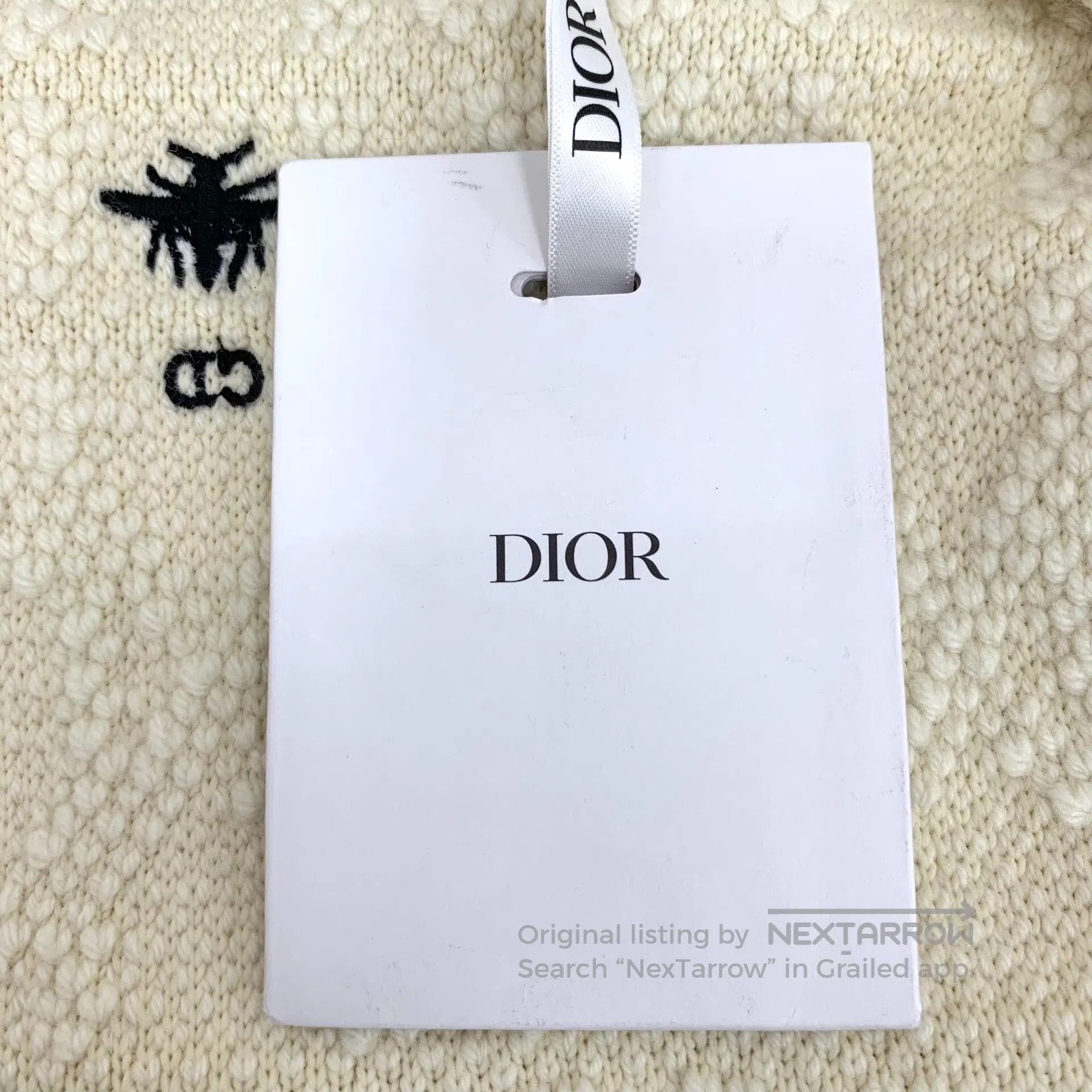 Dior Dior Beige Herringbone Cotton Wool Stand Collar Zipper Lon Size XS / US 0-2 / IT 36-38 - 6 Thumbnail