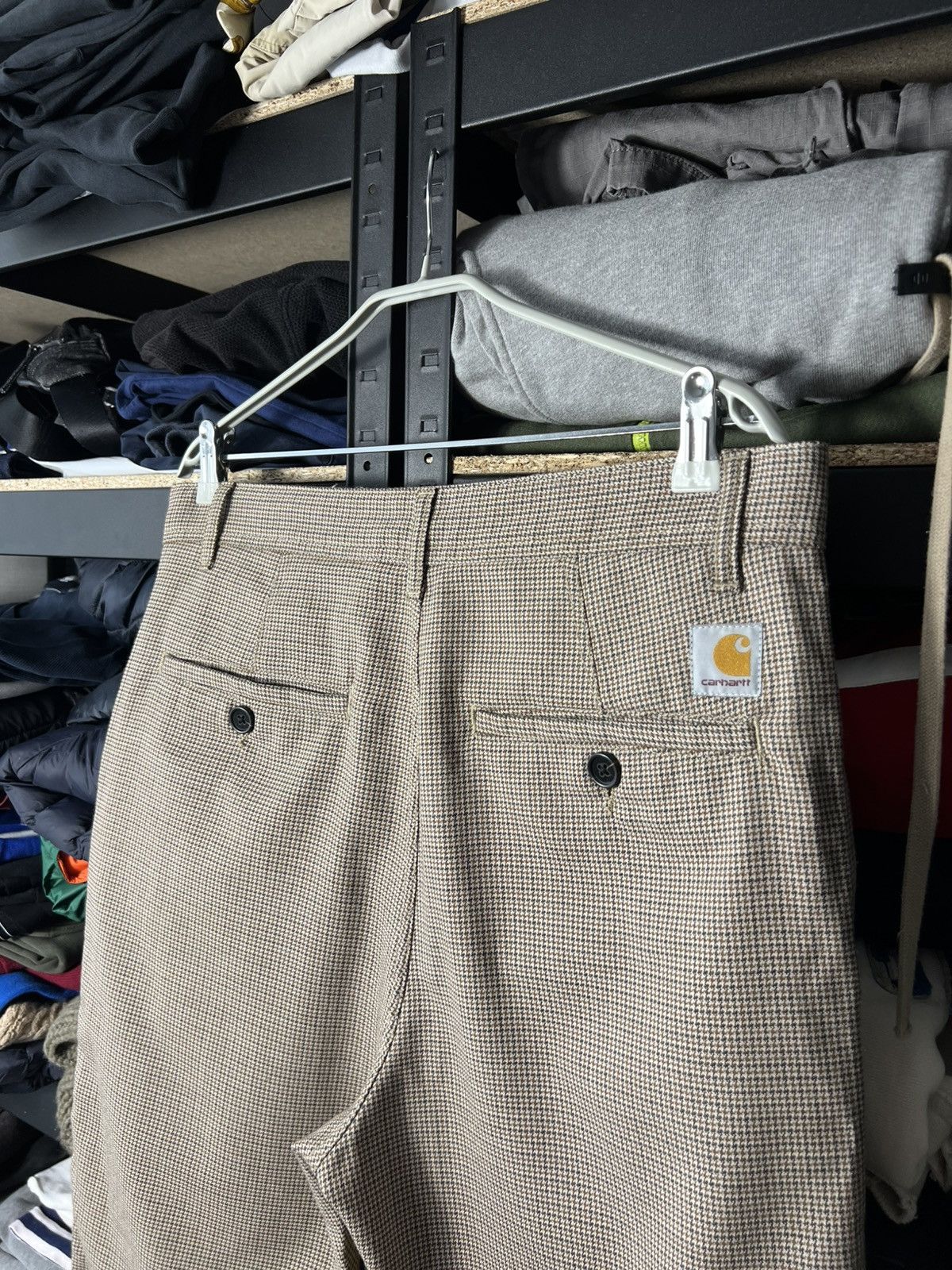 Carhartt Wip Carhartt WIP Menson Pant Wool Houndstooth Brown Size 32 Size US 32 / EU 48 - 7 Thumbnail