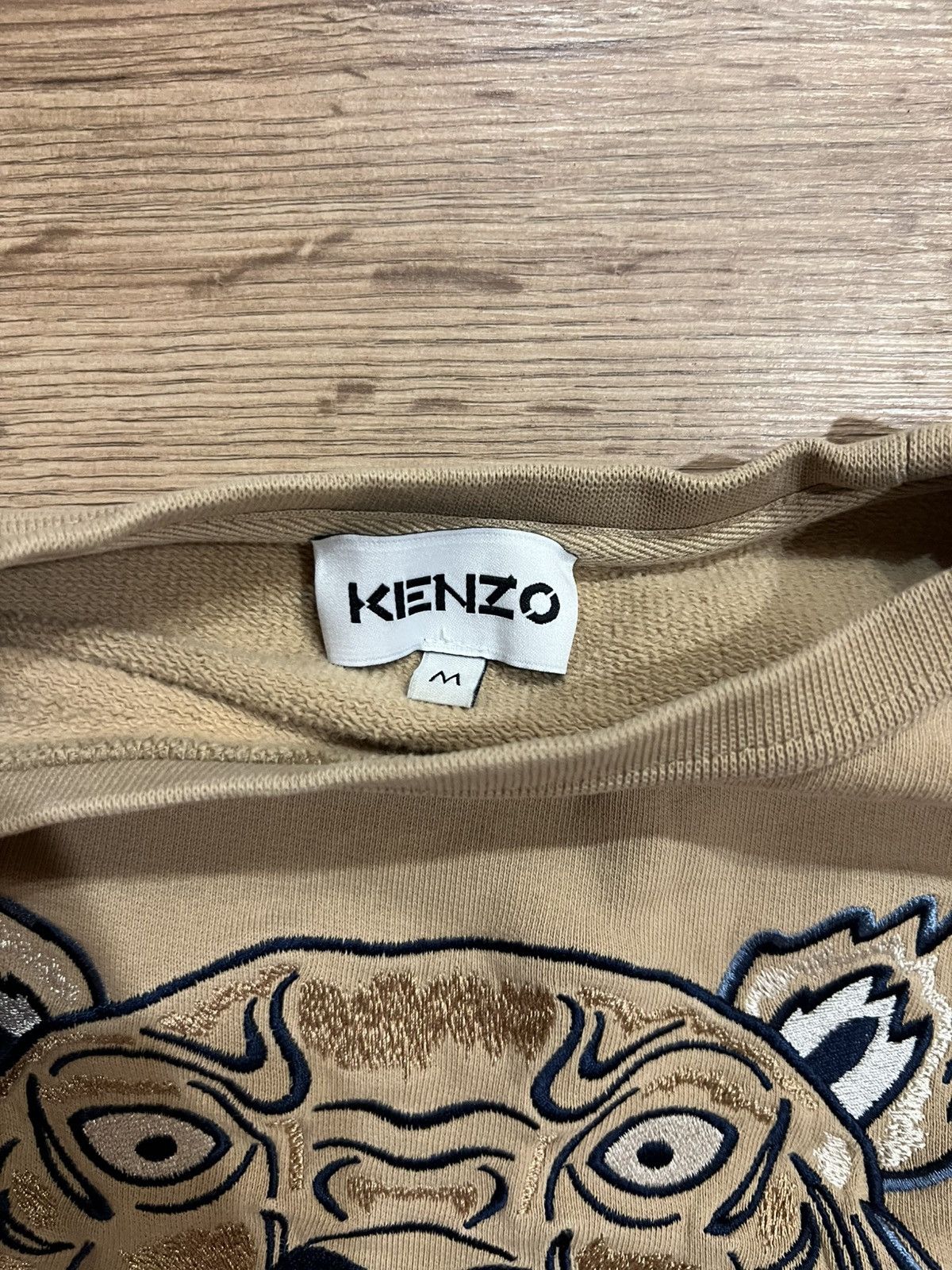 Kenzo Kenzo Paris Tiger Sweatshirt (Beige) Size M / US 6-8 / IT 42-44 - 3 Thumbnail