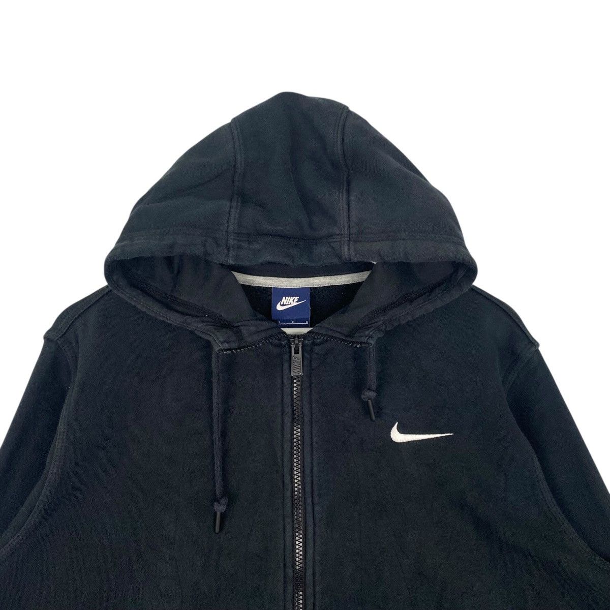 Other Vintage 90s Nike Swoosh Hoodie Sweater Black Made In Vietnam Size US L / EU 52-54 / 3 - 4 Thumbnail