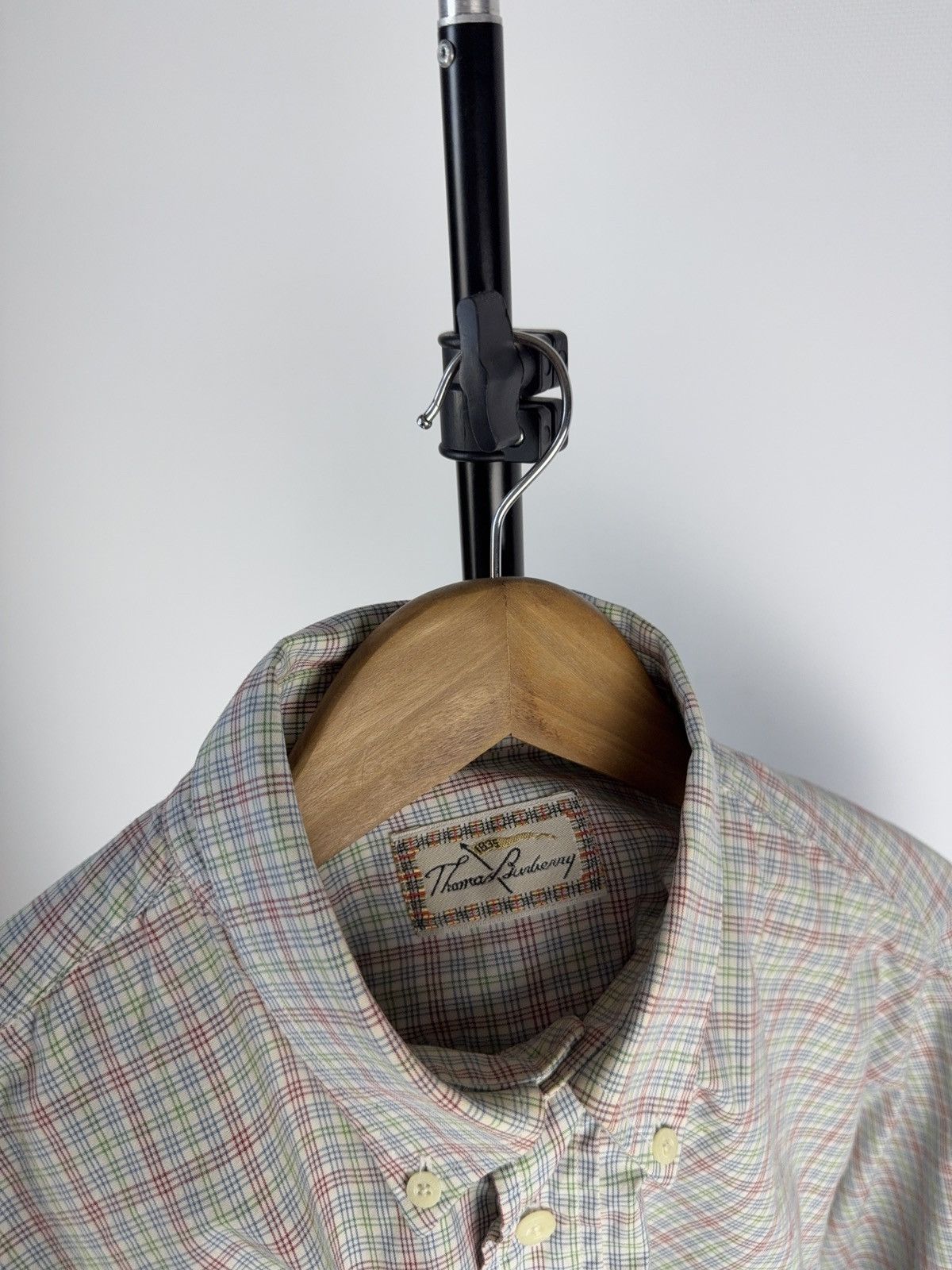 Burberry Thomas Burberry Vintage 90s Check Button-Down Shirt L-XL Size US L / EU 52-54 / 3 - 8 Thumbnail