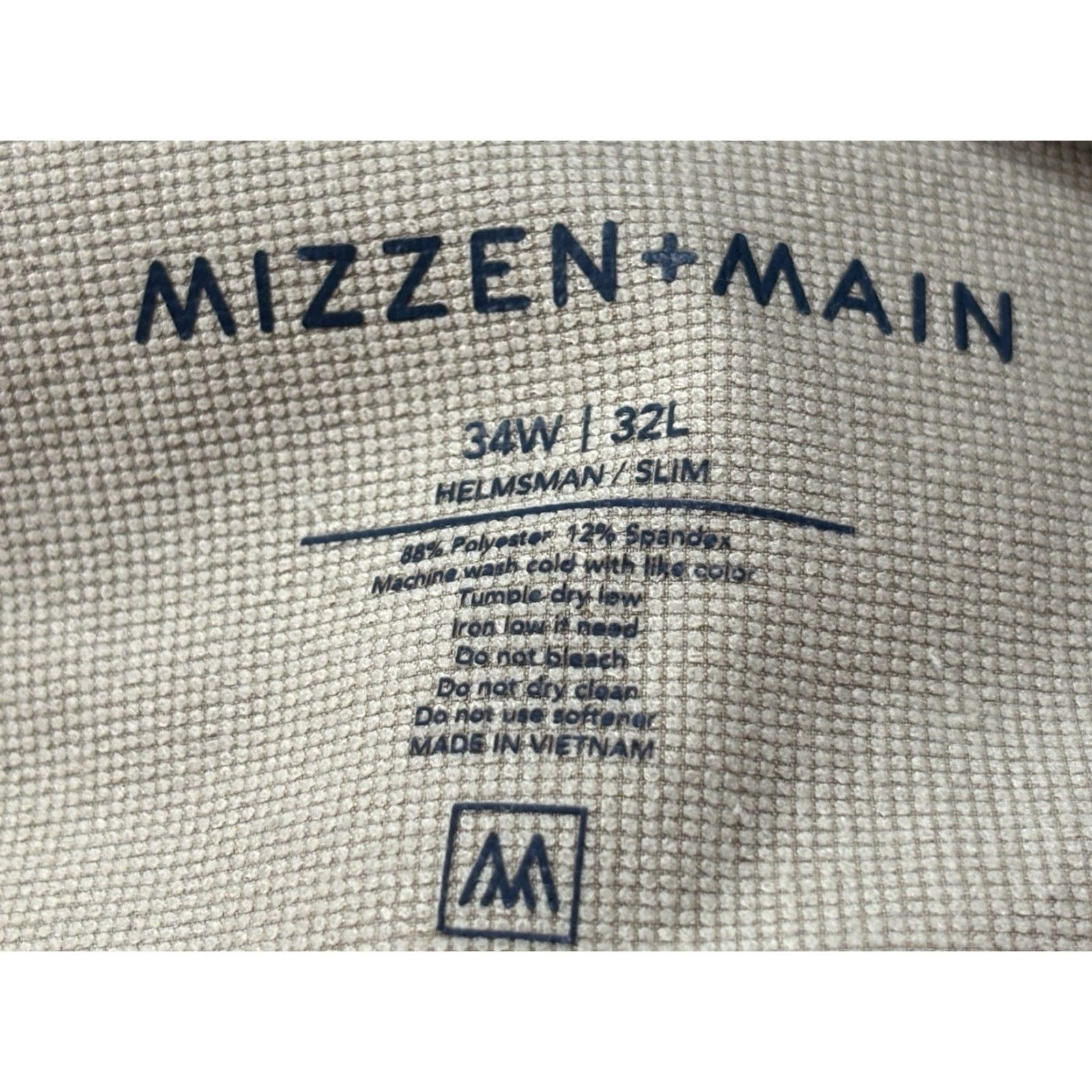 Mizzen+Main Mizzen+Main Helmsman Pants Mens 34x32 34x31 Khaki Performance Chinos Size US 34 / EU 50 - 5 Thumbnail