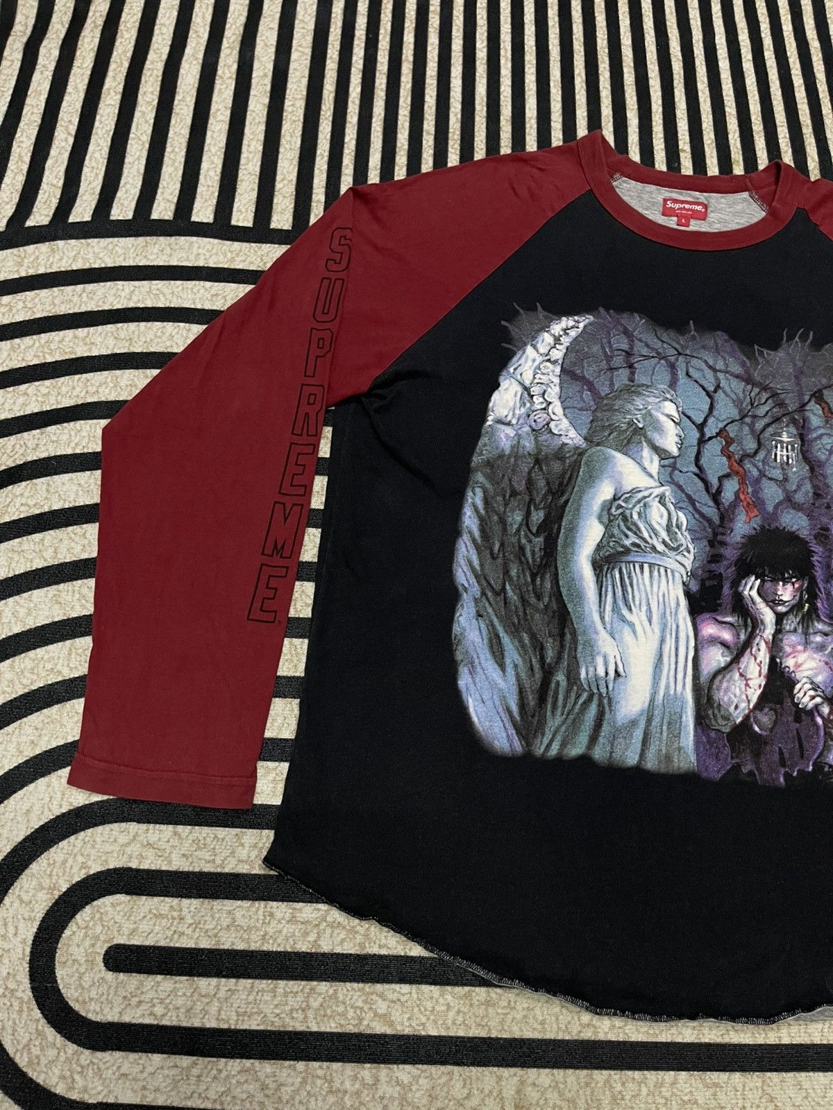 FW 21 SUPREME “THE CROW” RAGLAN T SHIRT LONG SLEEVE
