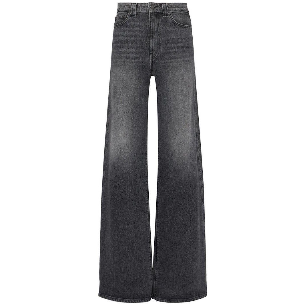 KHAITE Dane High Waisted Gray Denim Jeans New/Authentic (Wom