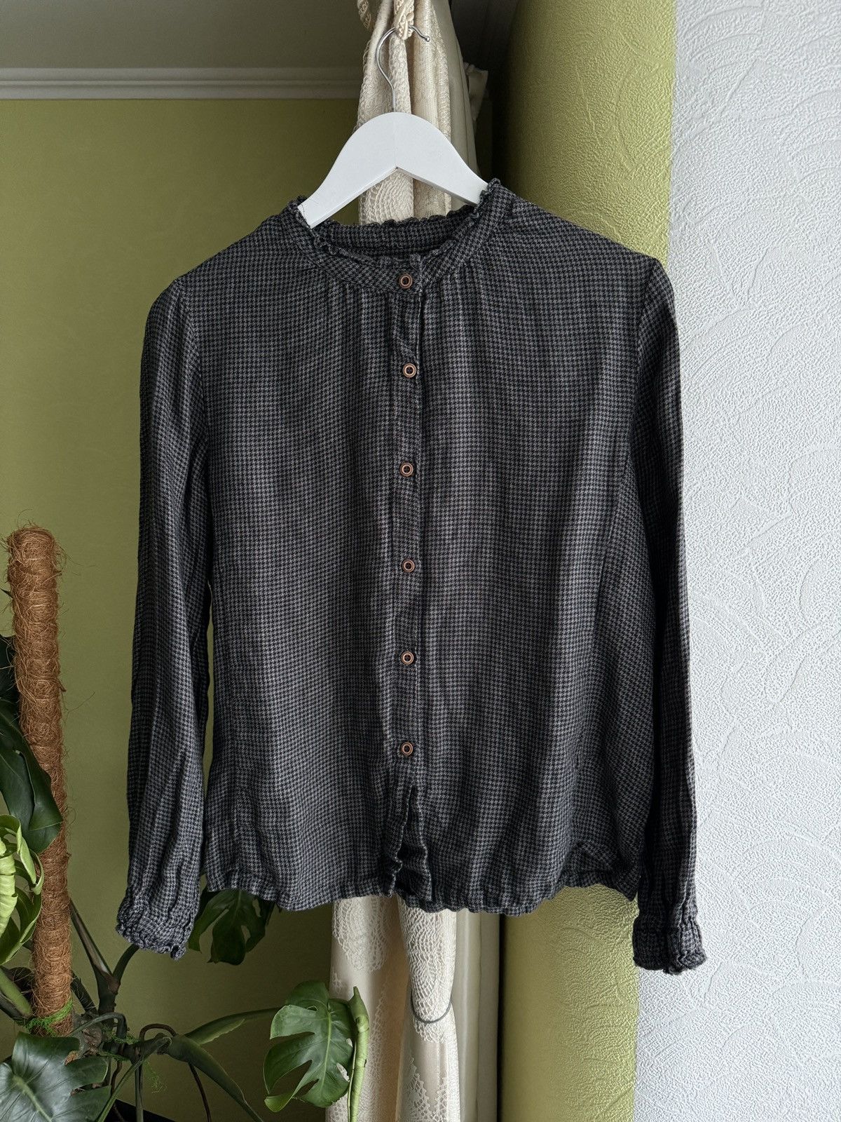 Japanese Brand Yitai Linen Plaid Button Up Shirt Size M / US 6-8 / IT 42-44 - 2 Thumbnail