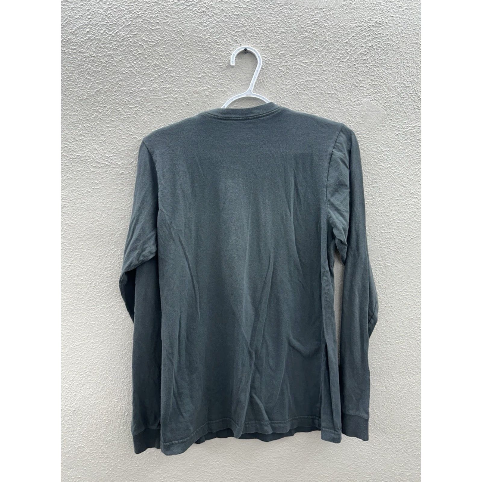 Vintage Locally Grown Womens T-Shirt Small Pennsylvania Gray Long Sleeve Shirt Womens Regular Cotton Size S / US 4 / IT 40 - 5 Thumbnail
